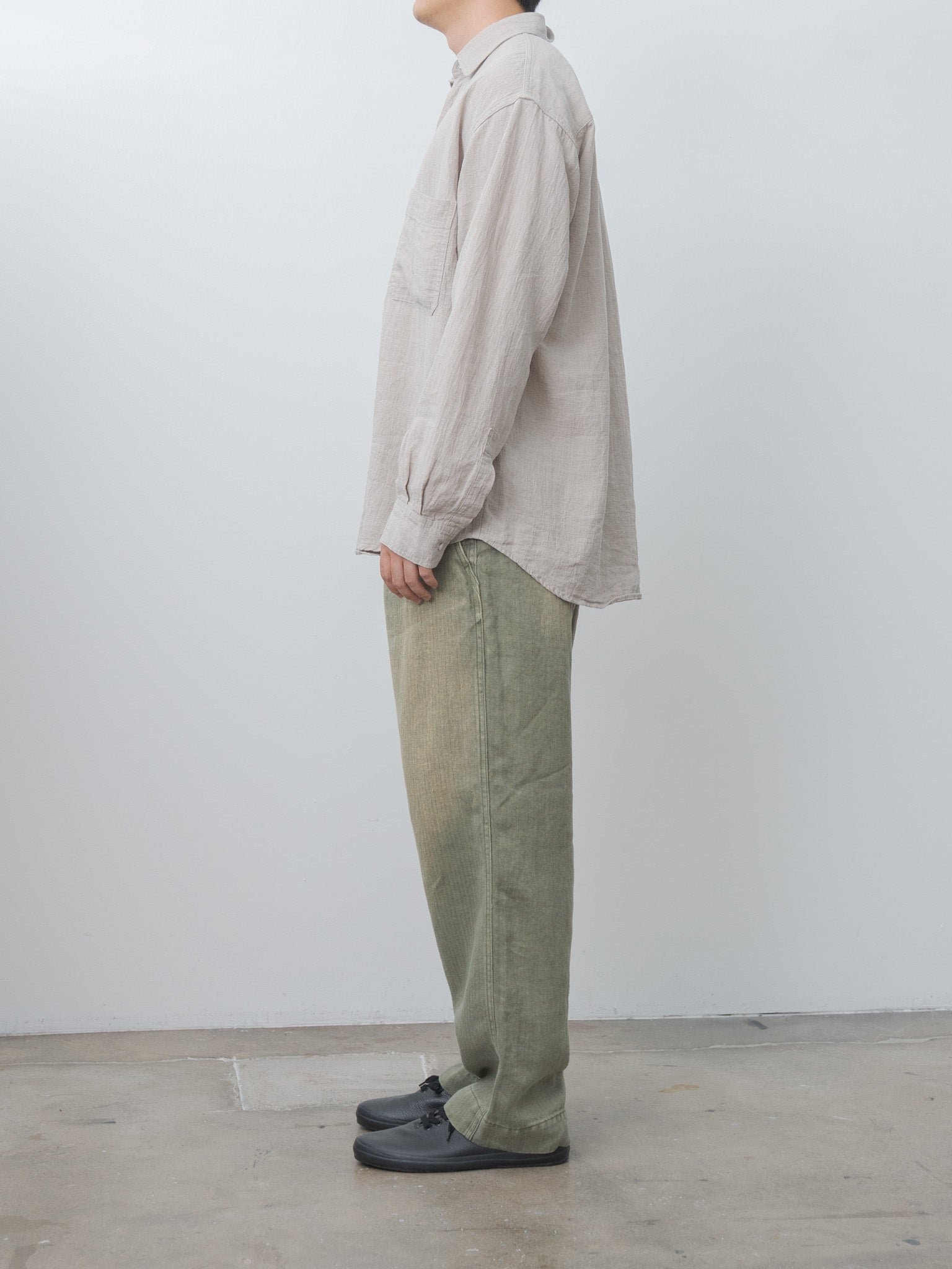 USMC HBT Linen Pants - Olive Drab