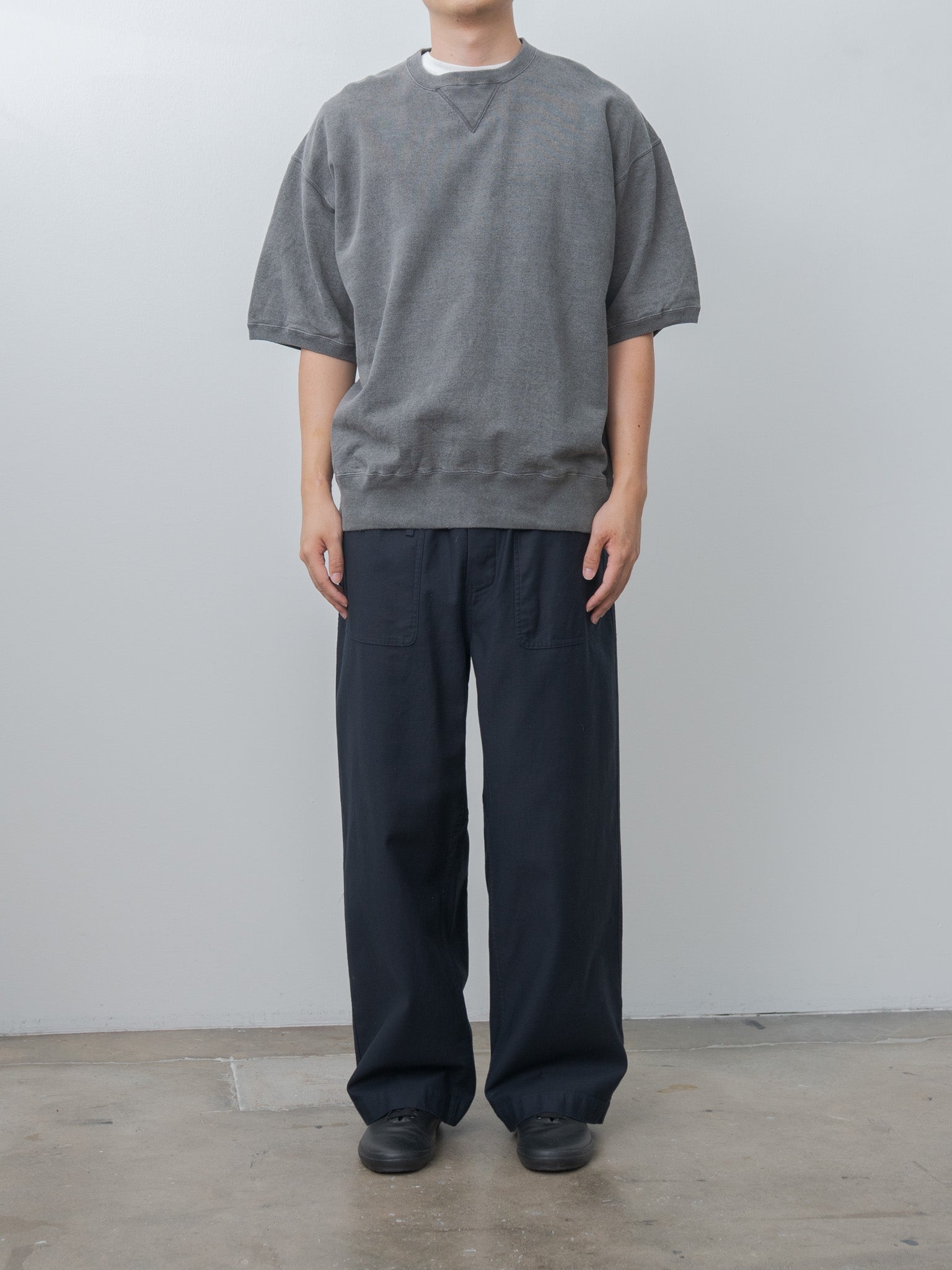 U.S. Back Satin Fatigue Easy Pants - Navy