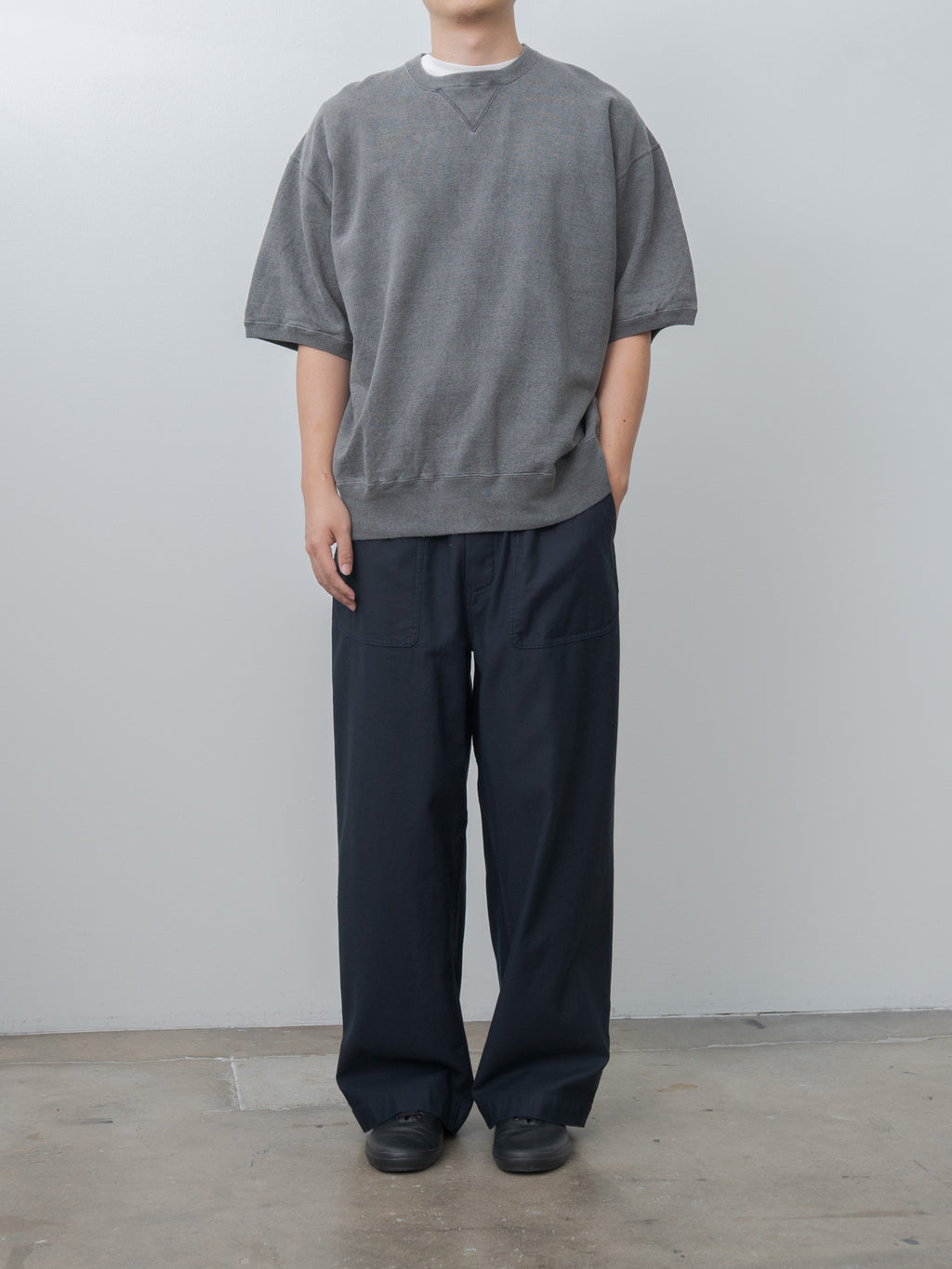 U.S. Back Satin Fatigue Easy Pants - Navy