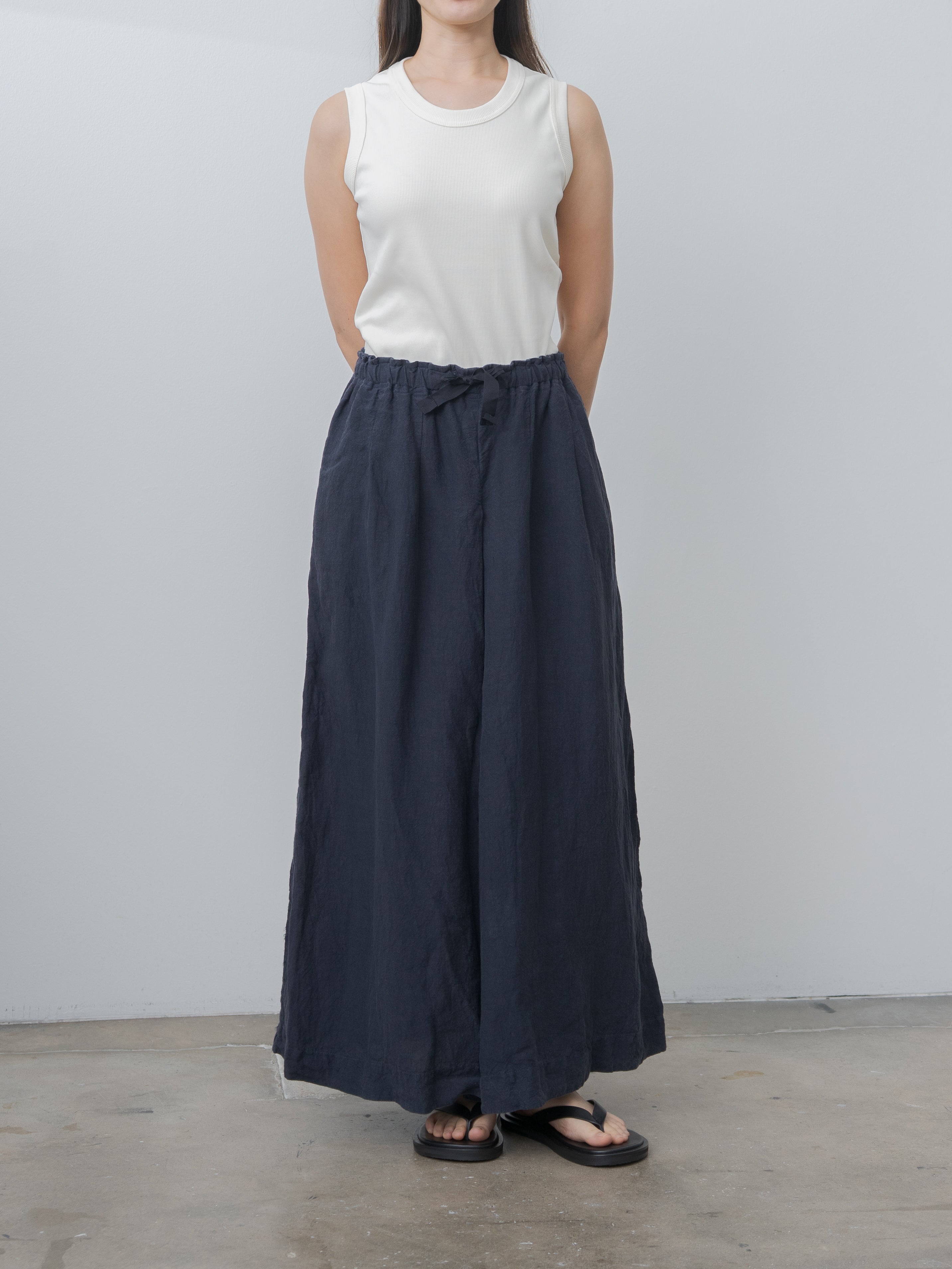 Linen Pants - Navy
