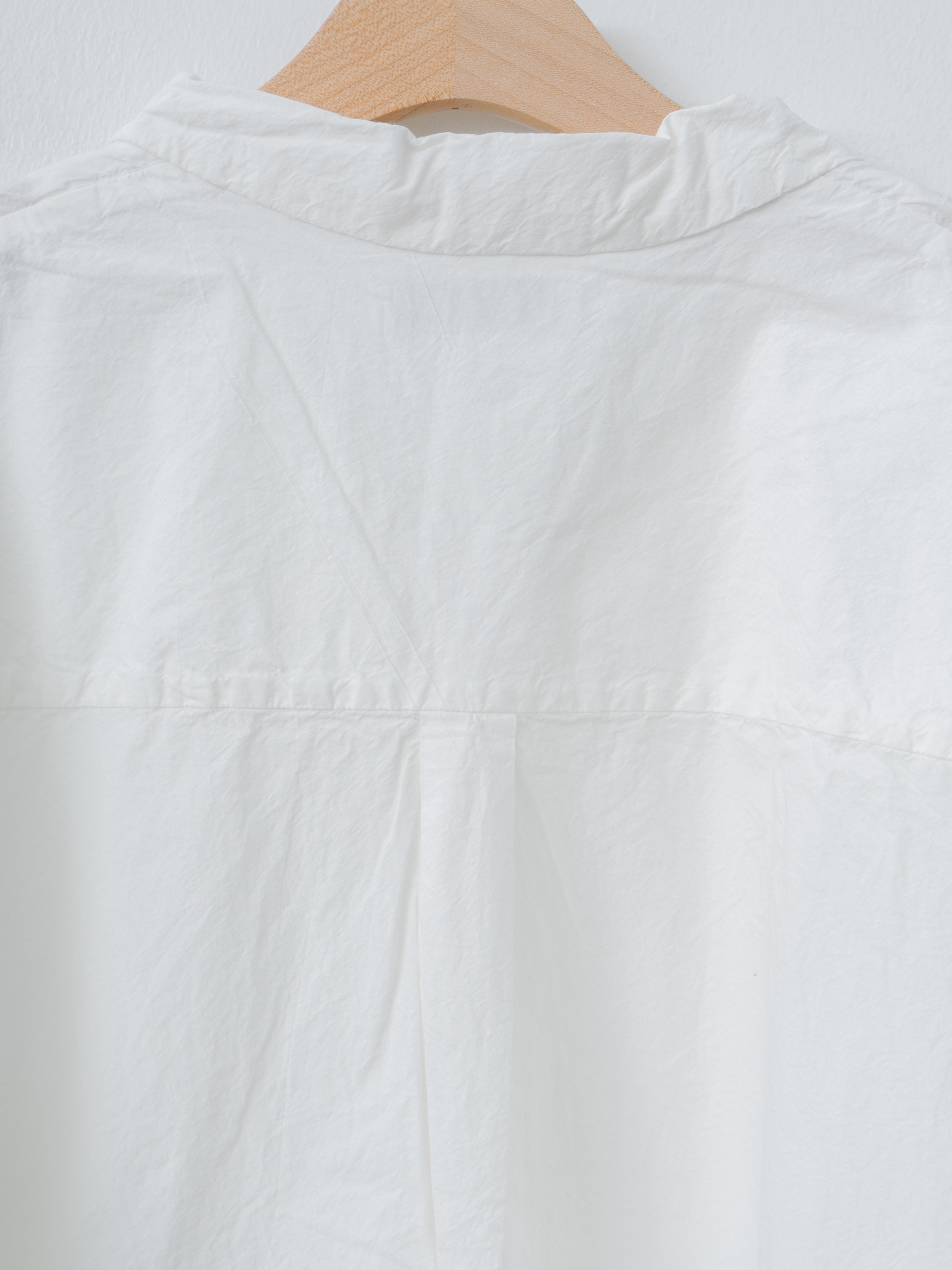 Shrink Open Collar Shirt - White