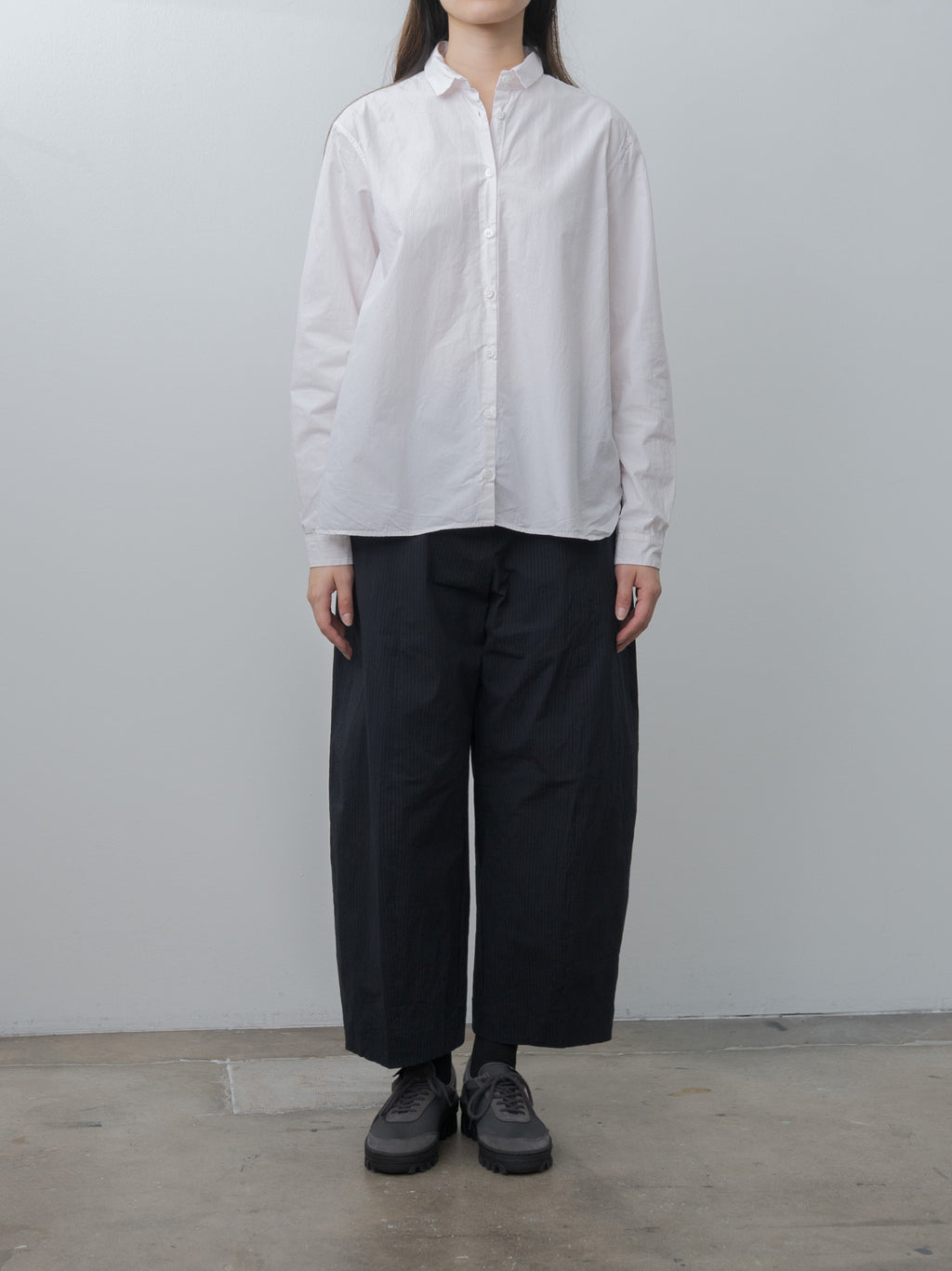 Sandra Pants - Black Navy Stripe