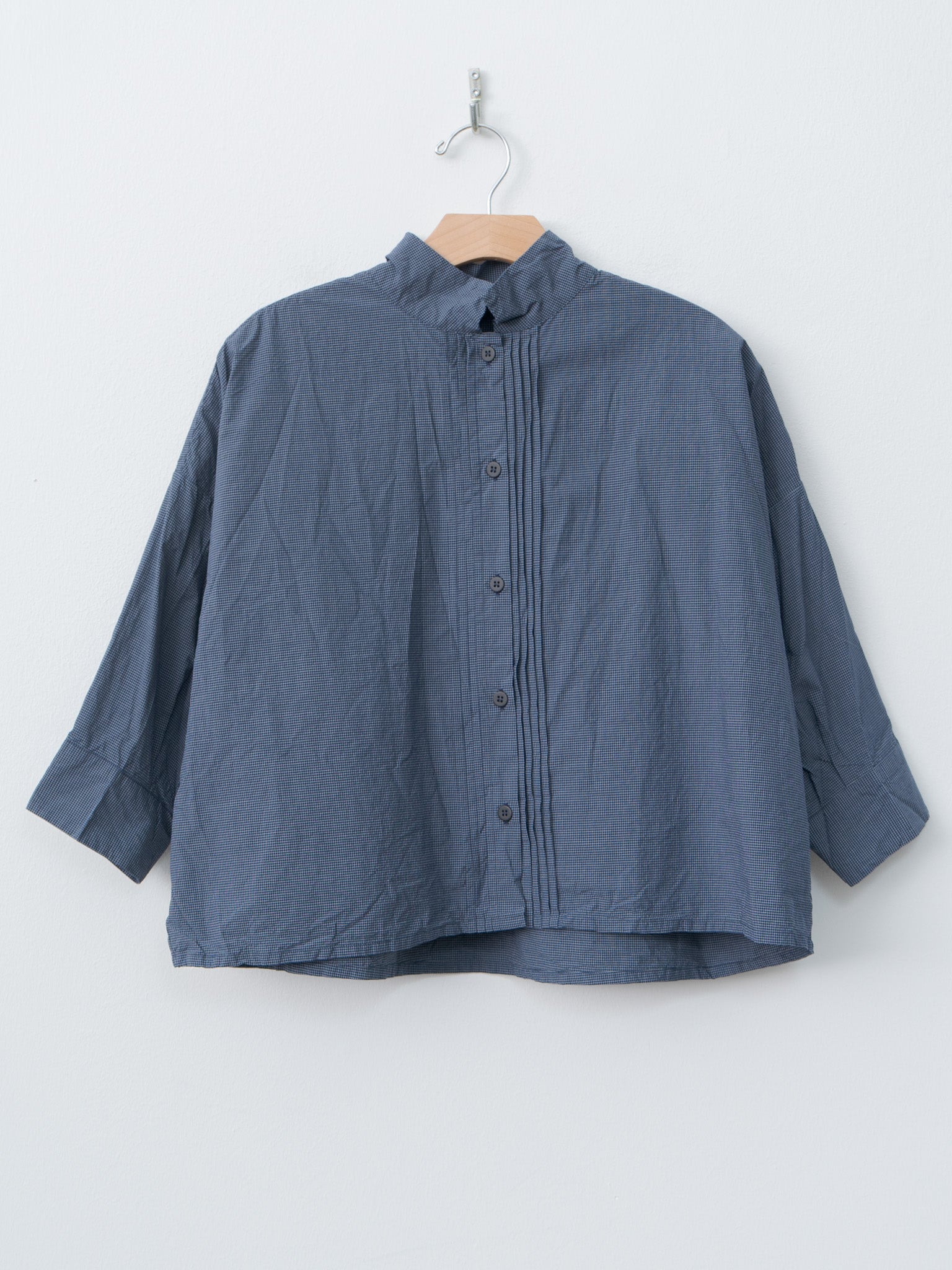 Namu Shop - Bergfabel Claudia Shirt - Navy Micro Check