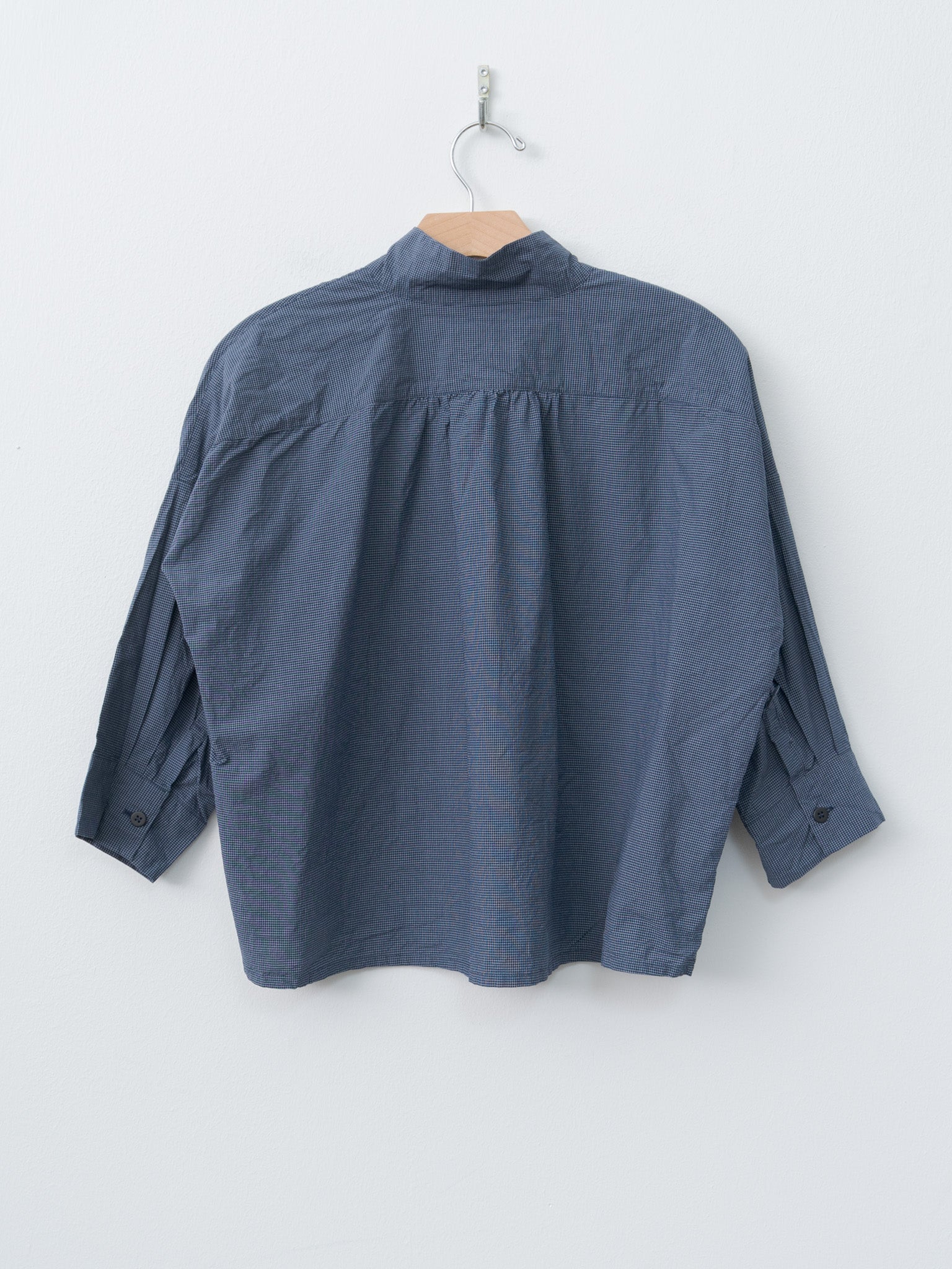 Namu Shop - Bergfabel Claudia Shirt - Navy Micro Check