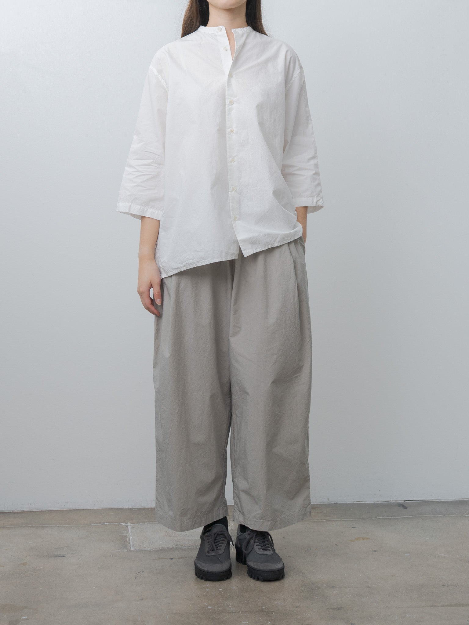 Gathered Blouse - White