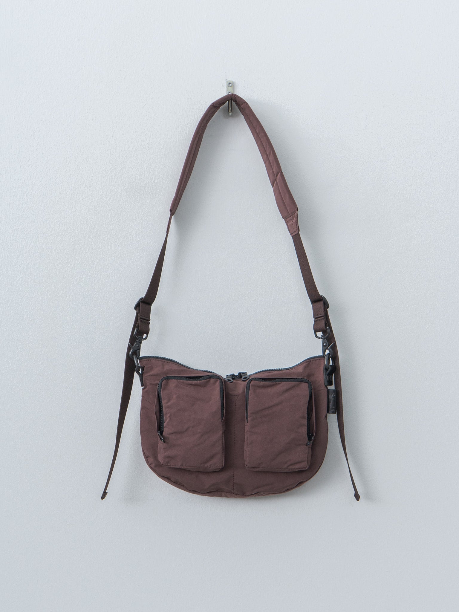 Split Yarn Bodybag S - Bordeaux Brown