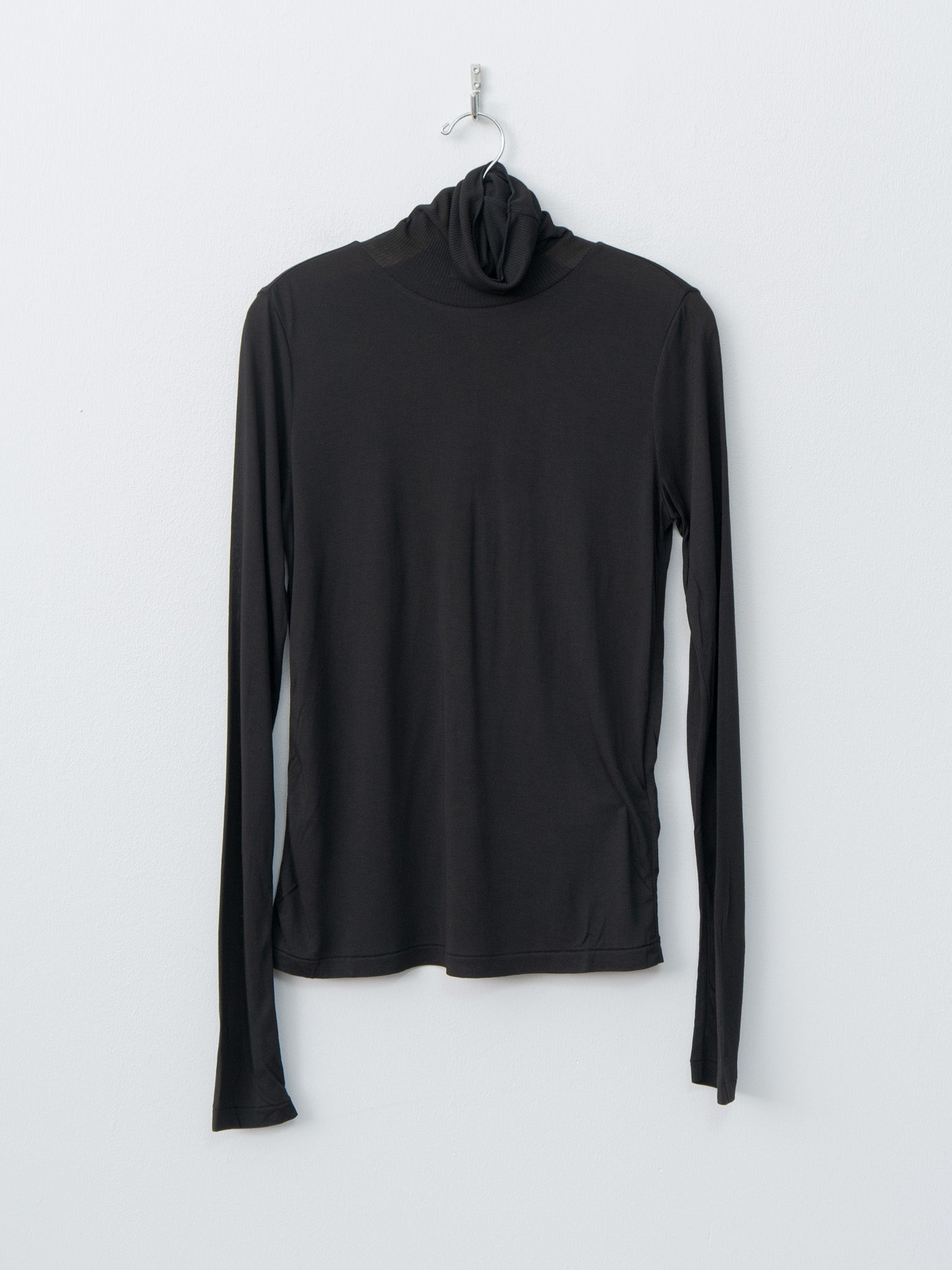 Namu Shop - Aton Modal Silk Jersey Turtleneck - Black