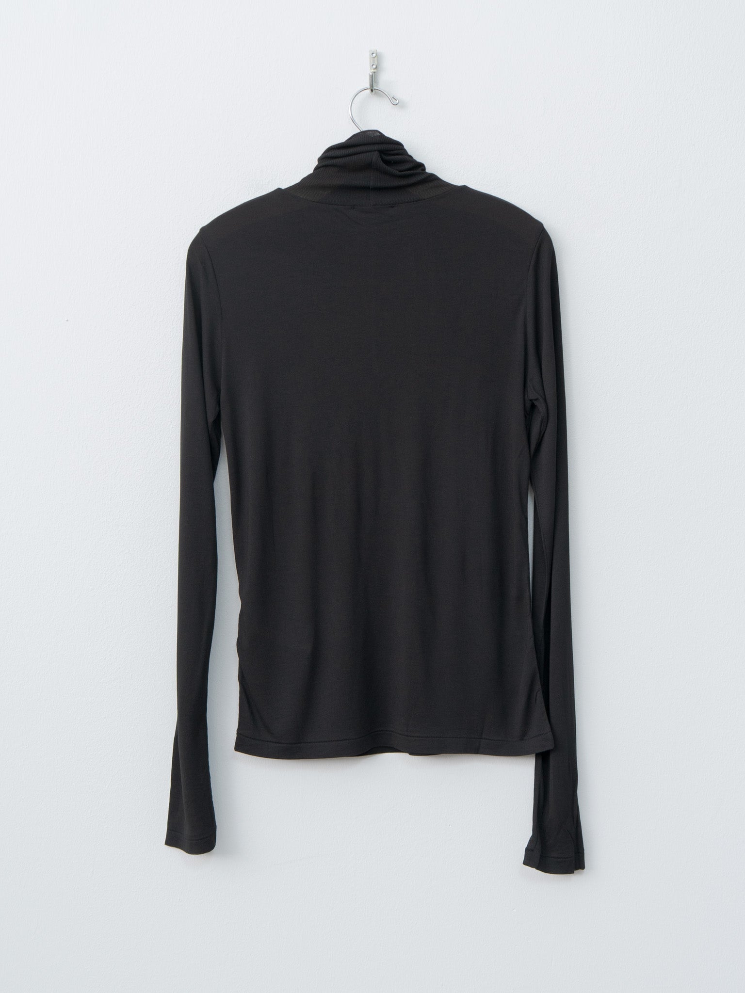 Namu Shop - Aton Modal Silk Jersey Turtleneck - Black