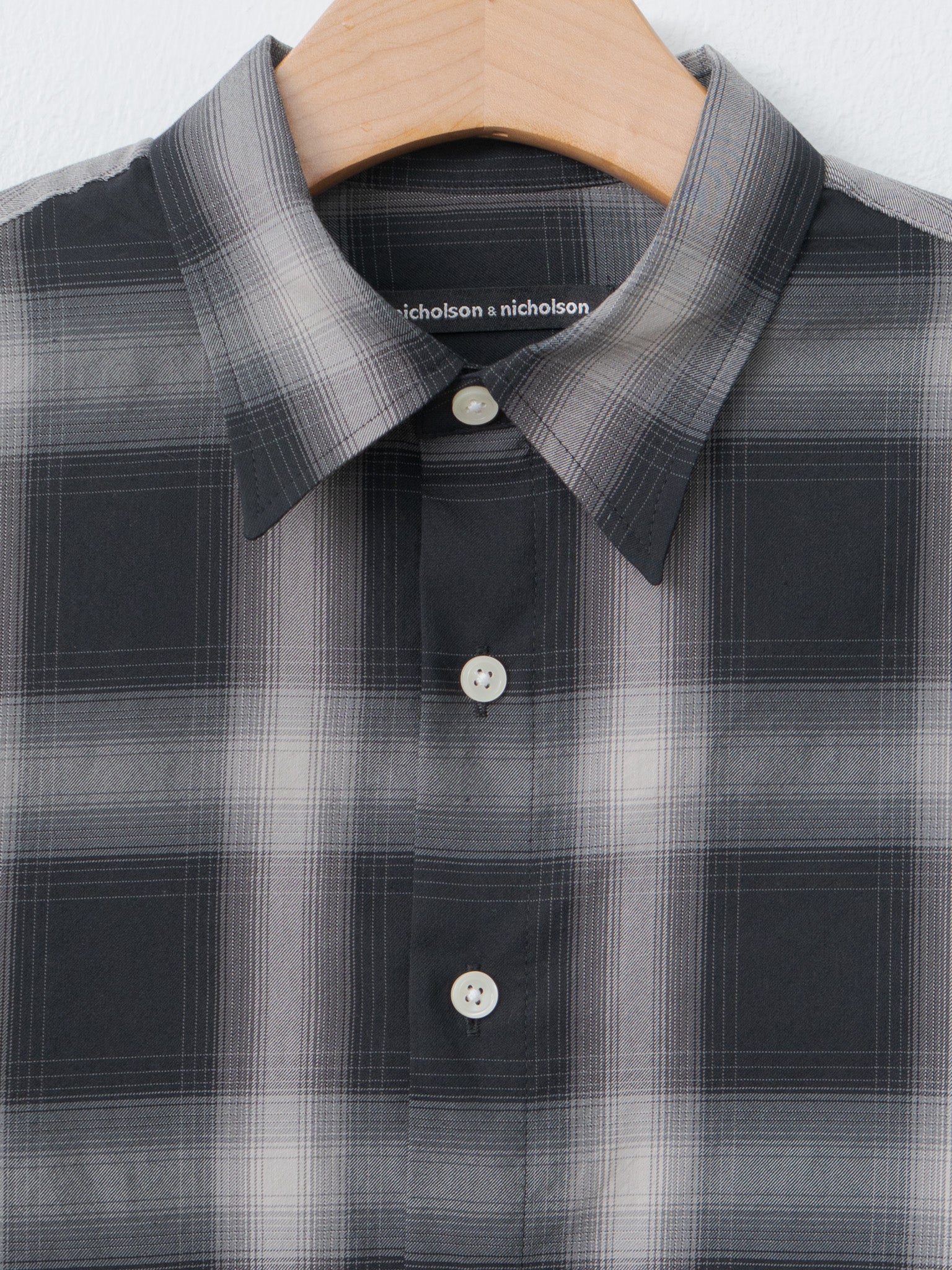 Namu Shop - Nicholson & Nicholson Sara-W Shirt - Gray Check