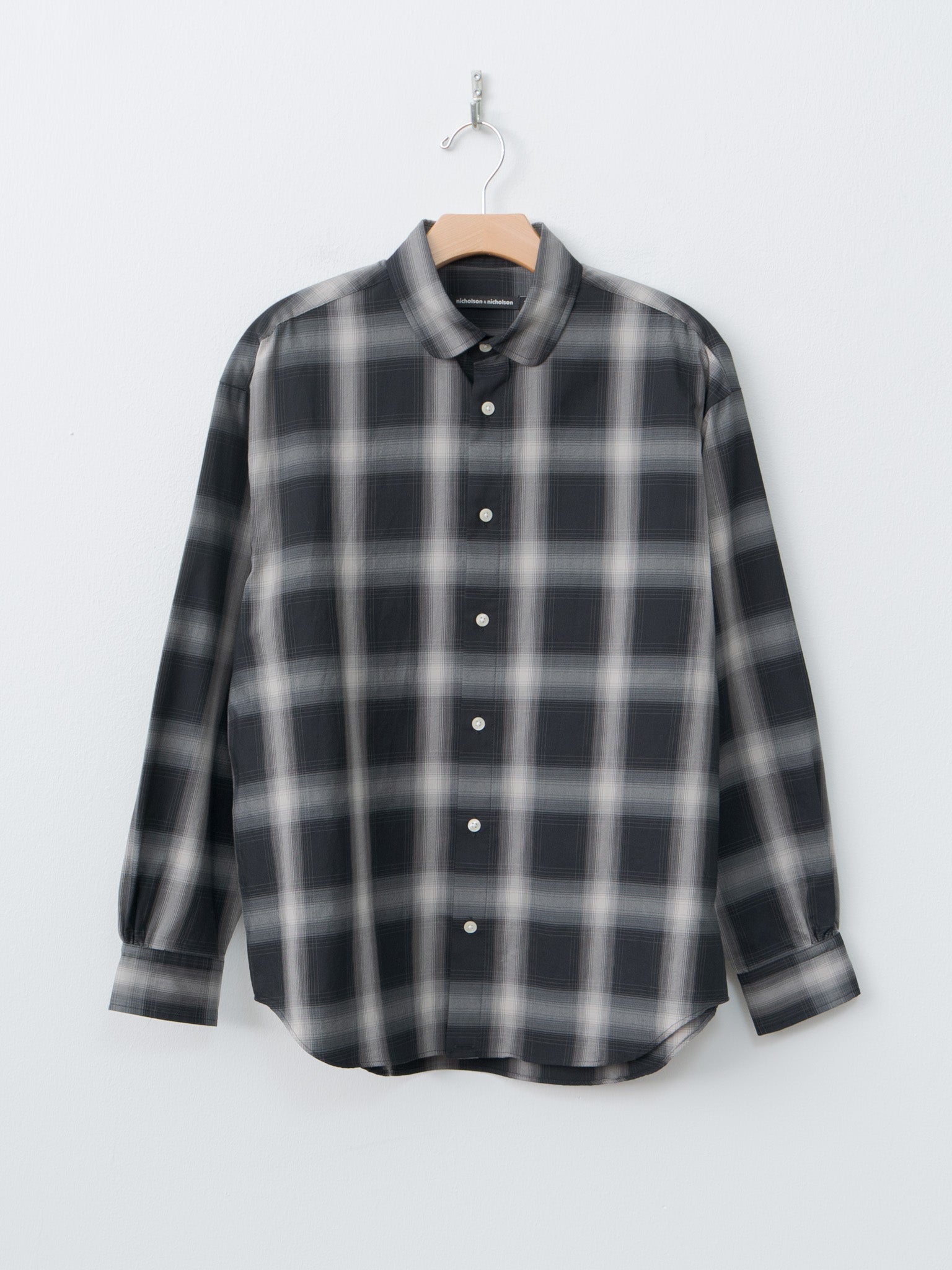 Namu Shop - Nicholson & Nicholson Kay-W Shirt - Gray Check