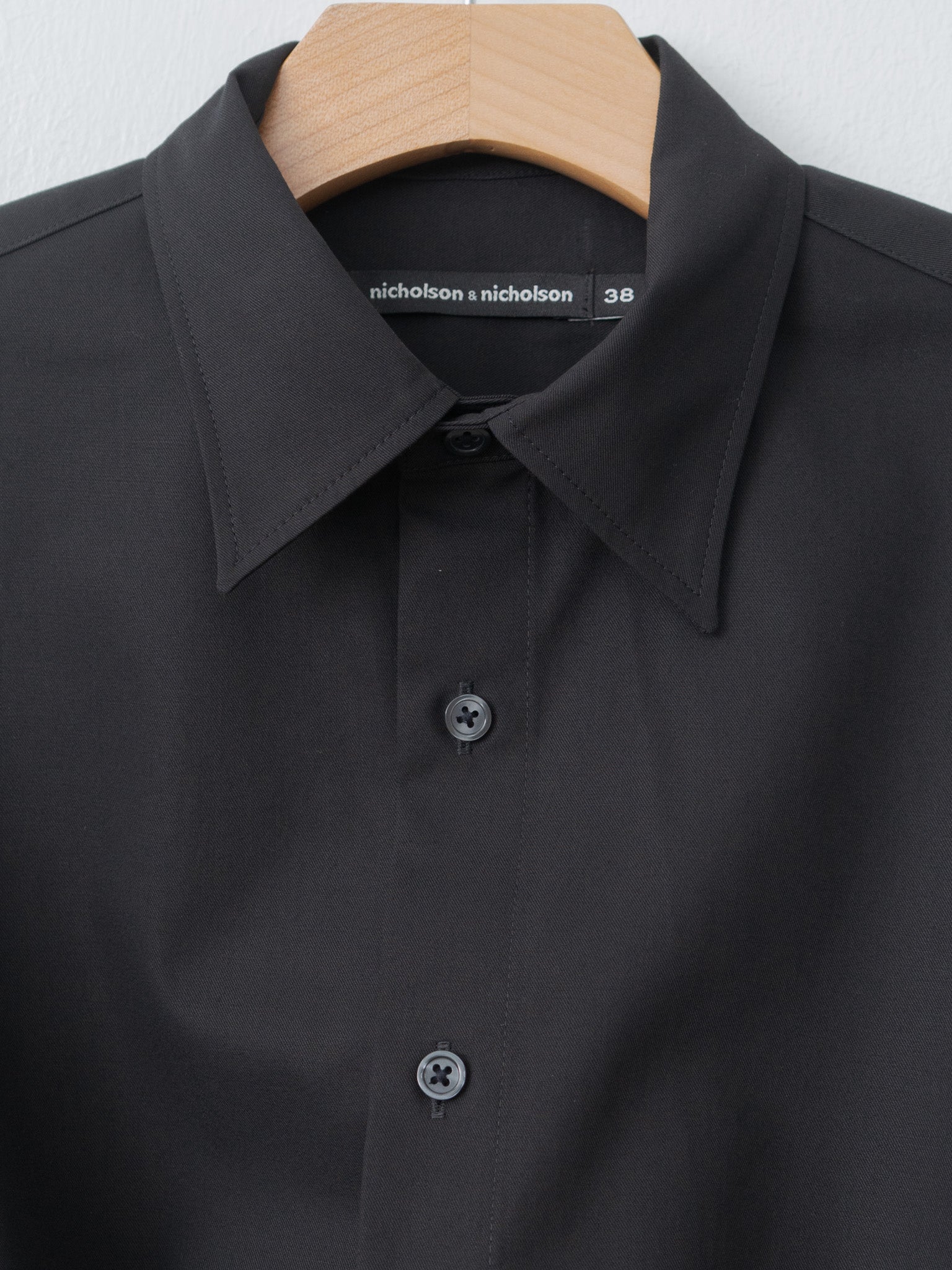 Namu Shop - Nicholson & Nicholson Allie-Twill Shirt - Black