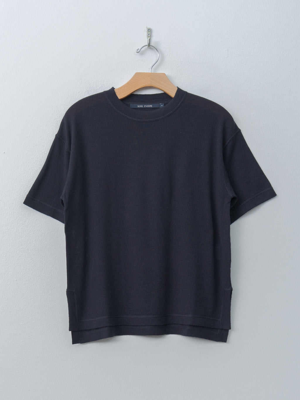 Namu Shop - Sofie D'Hoore MARTA Merino Wool Tee YFI - Midnight