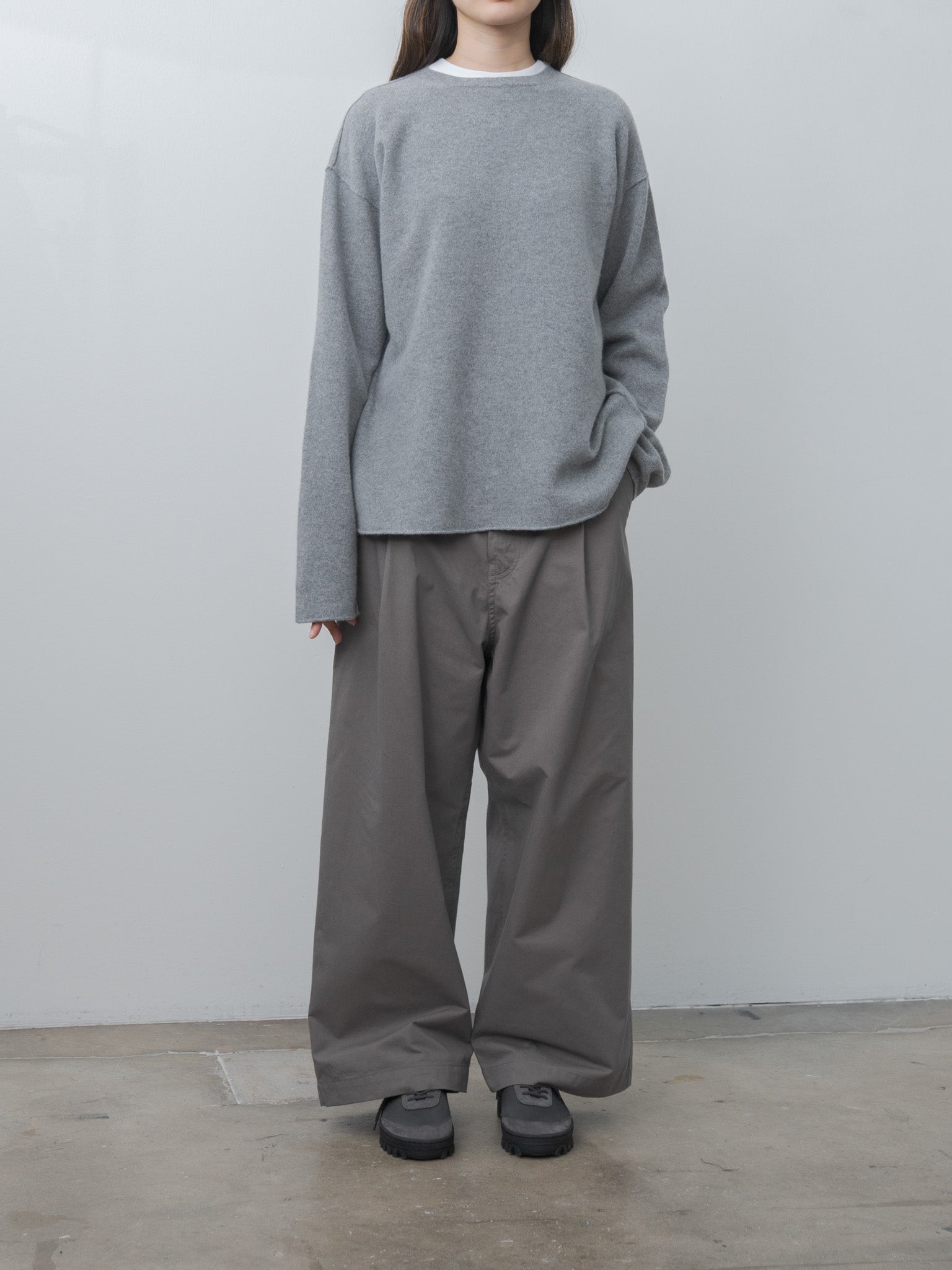 Namu Shop - Sofie D'Hoore MILES Sweater - Mid Gray Melange