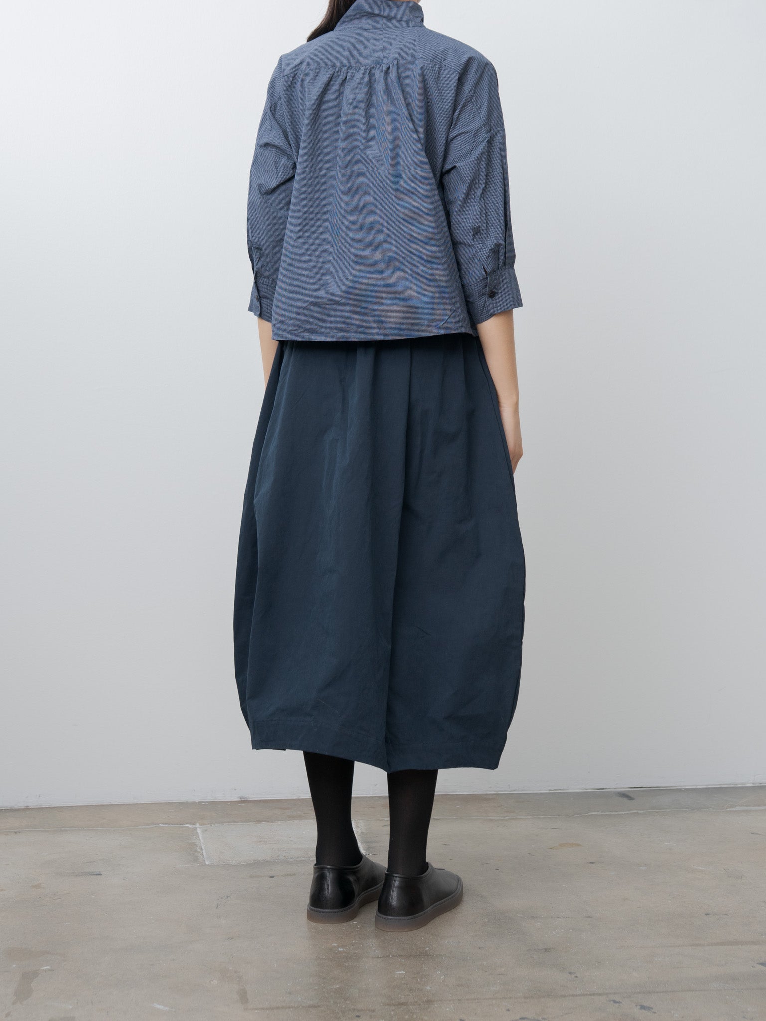 Namu Shop - Bergfabel Claudia Shirt - Navy Micro Check