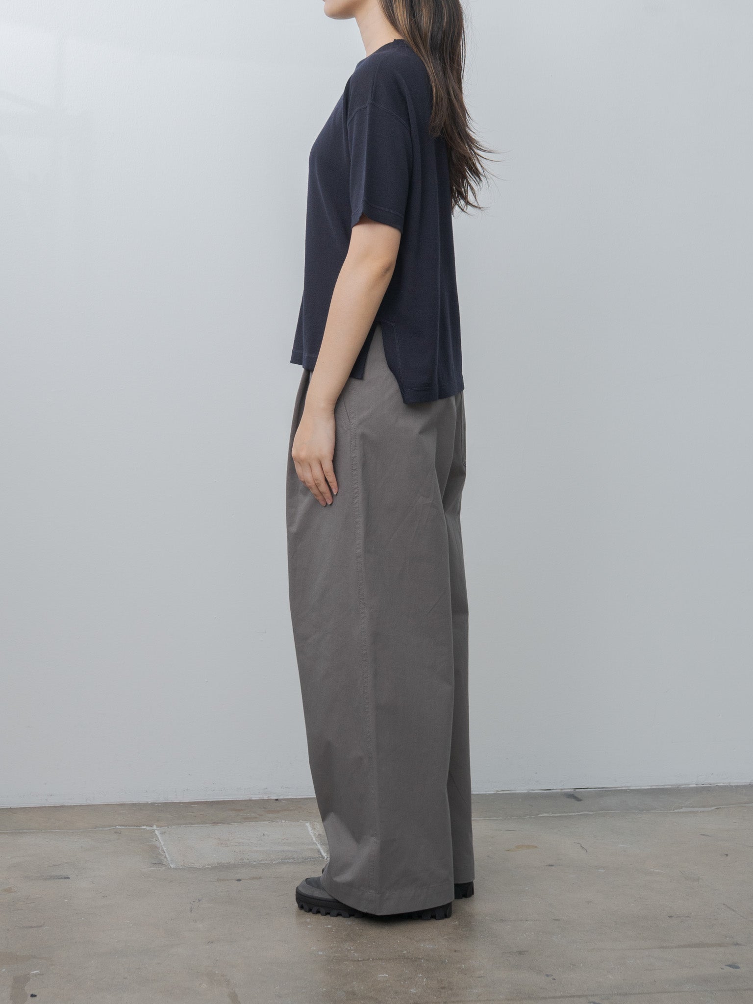 Namu Shop - Sofie D'Hoore MARTA Merino Wool Tee - Midnight