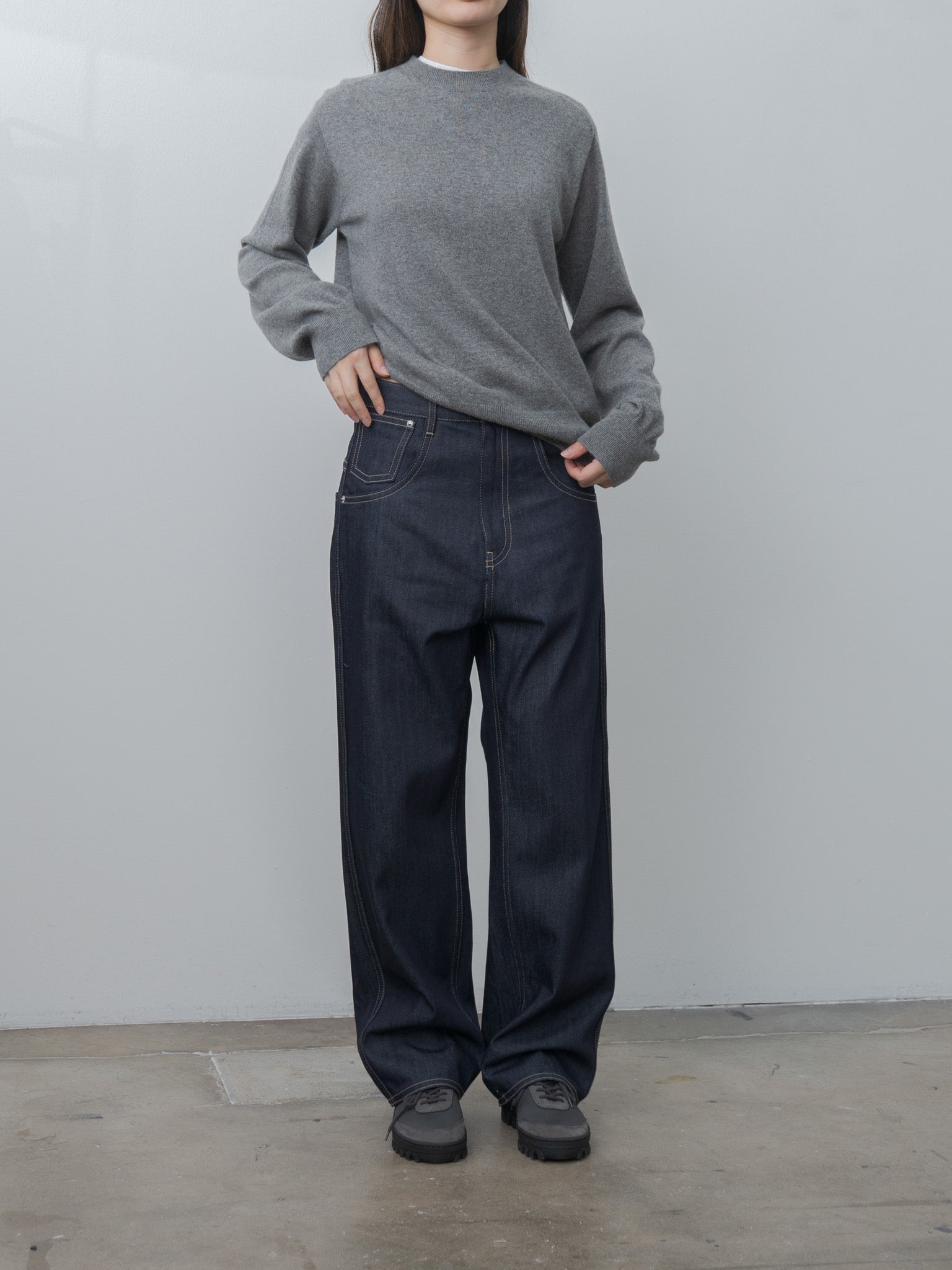 Namu Shop - Sofie D'Hoore MINOS Sweater - Metal Melange