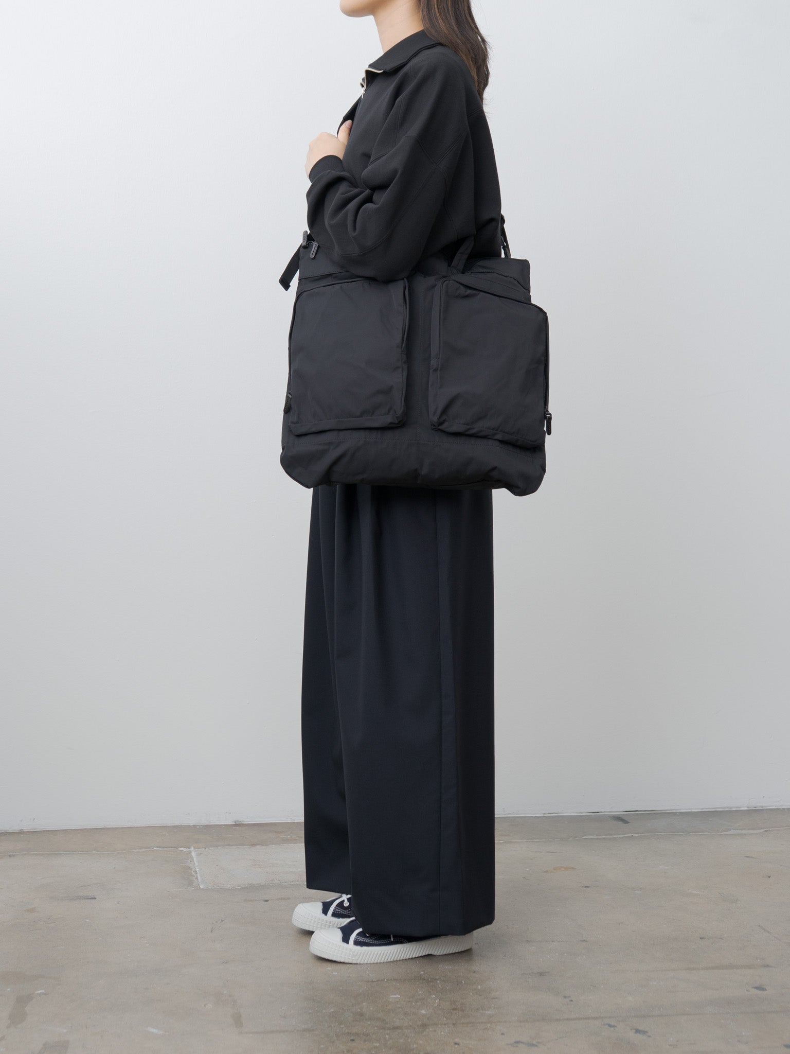 AMIACALVA アミアカルヴァ GABARDINE HELMETBAG 白 AMIACALVA(アミアカルヴァ) / HELMET BAG