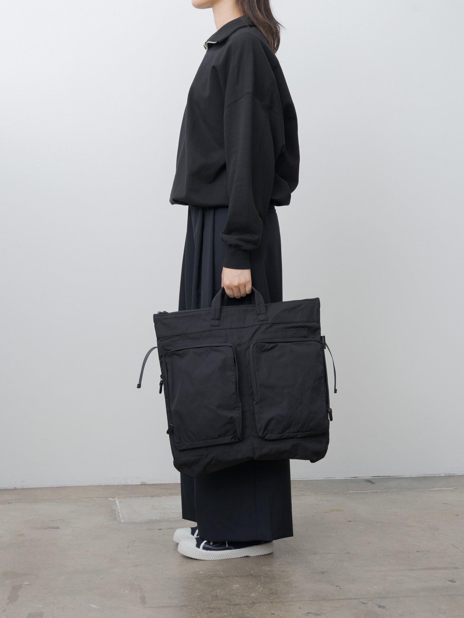 Namu Shop - Amiacalva Gabardine Helmet Bag - Black