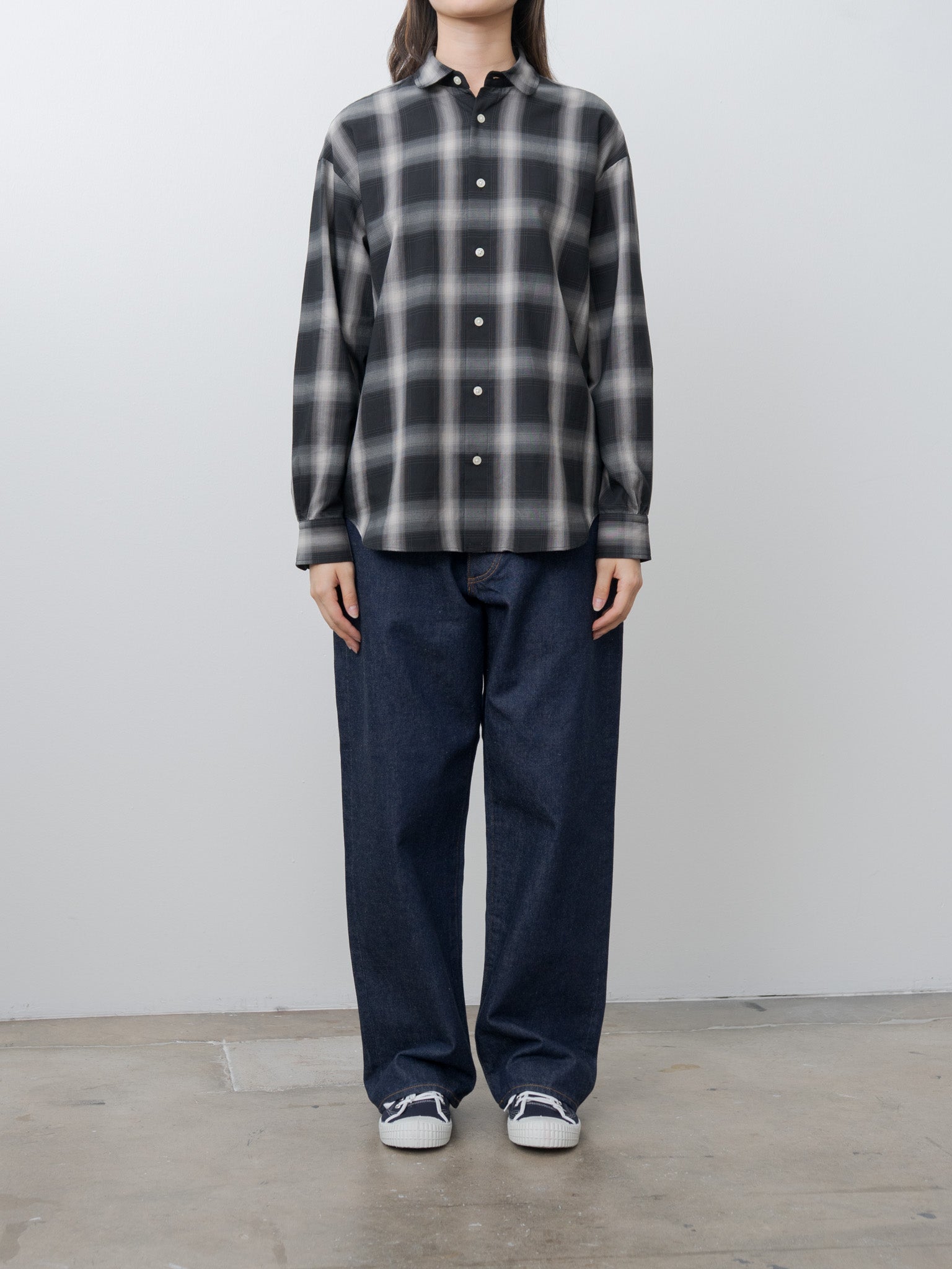 Namu Shop - Nicholson & Nicholson Kay-W Shirt - Gray Check