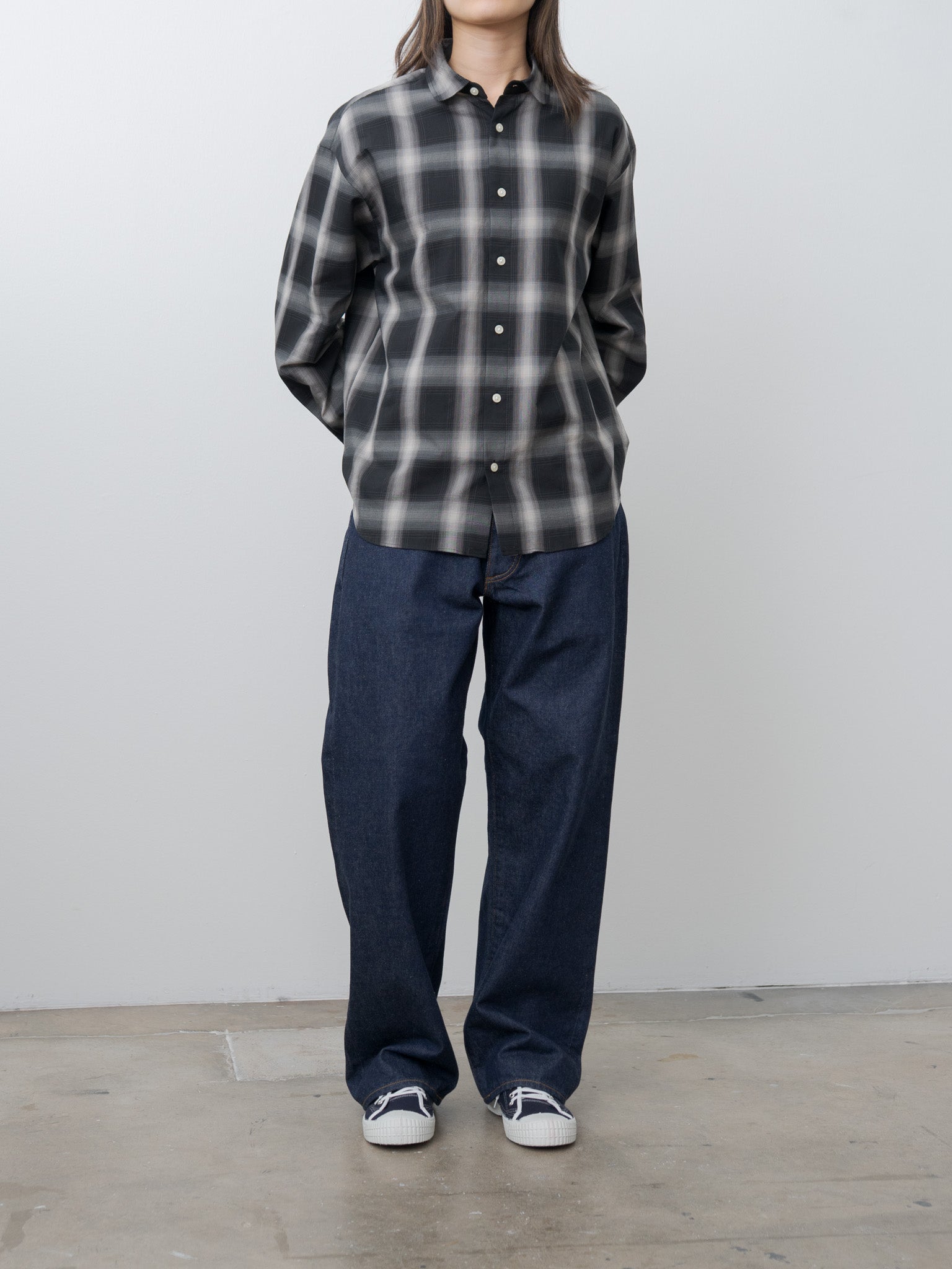 Namu Shop - Nicholson & Nicholson Kay-W Shirt - Gray Check