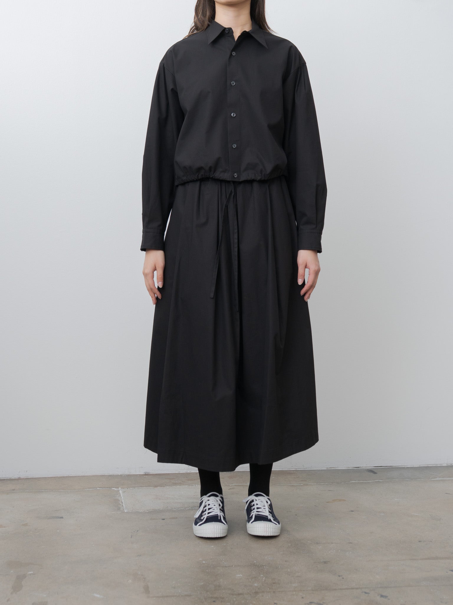Namu Shop - Nicholson & Nicholson Allie-Twill Shirt - Black