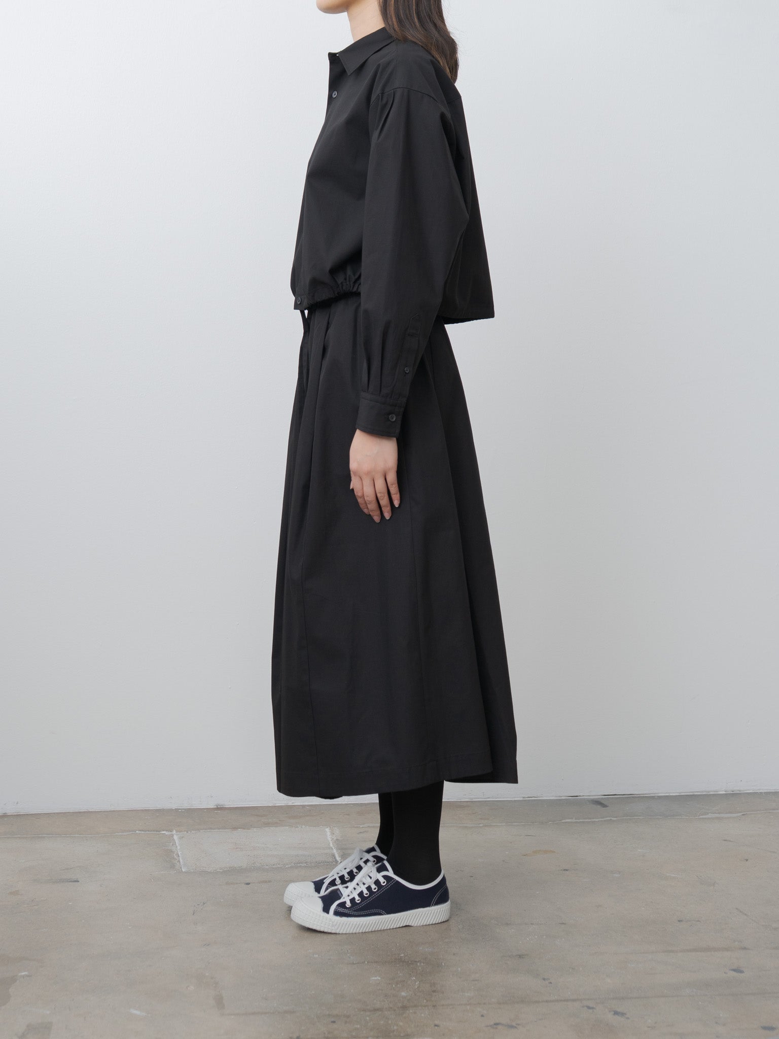 Namu Shop - Nicholson & Nicholson Allie-Twill Shirt - Black