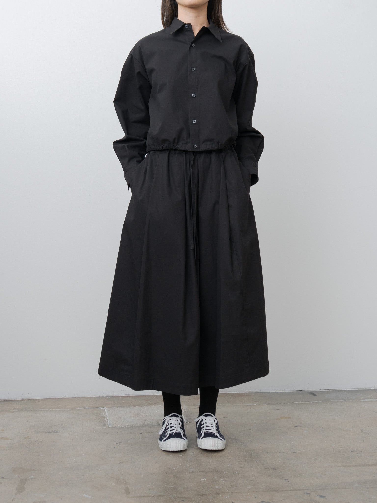 Namu Shop - Nicholson & Nicholson Allie-Twill Shirt - Black