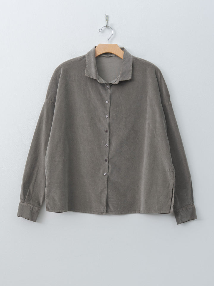 Short Collar Shirt V - Taupe