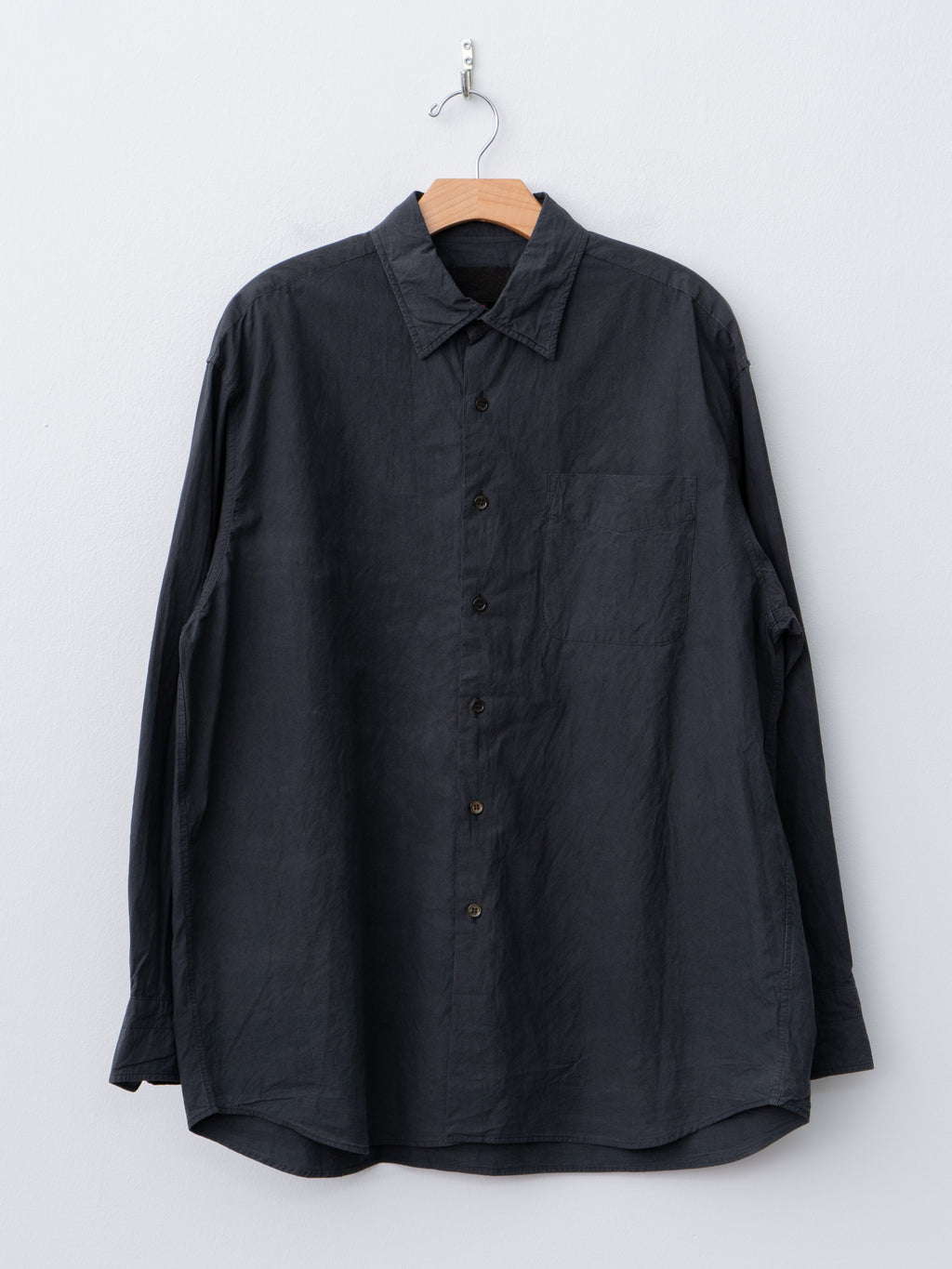 Namu Shop - Yoko Sakamoto Regular Collar Shirt - Sumi Ink