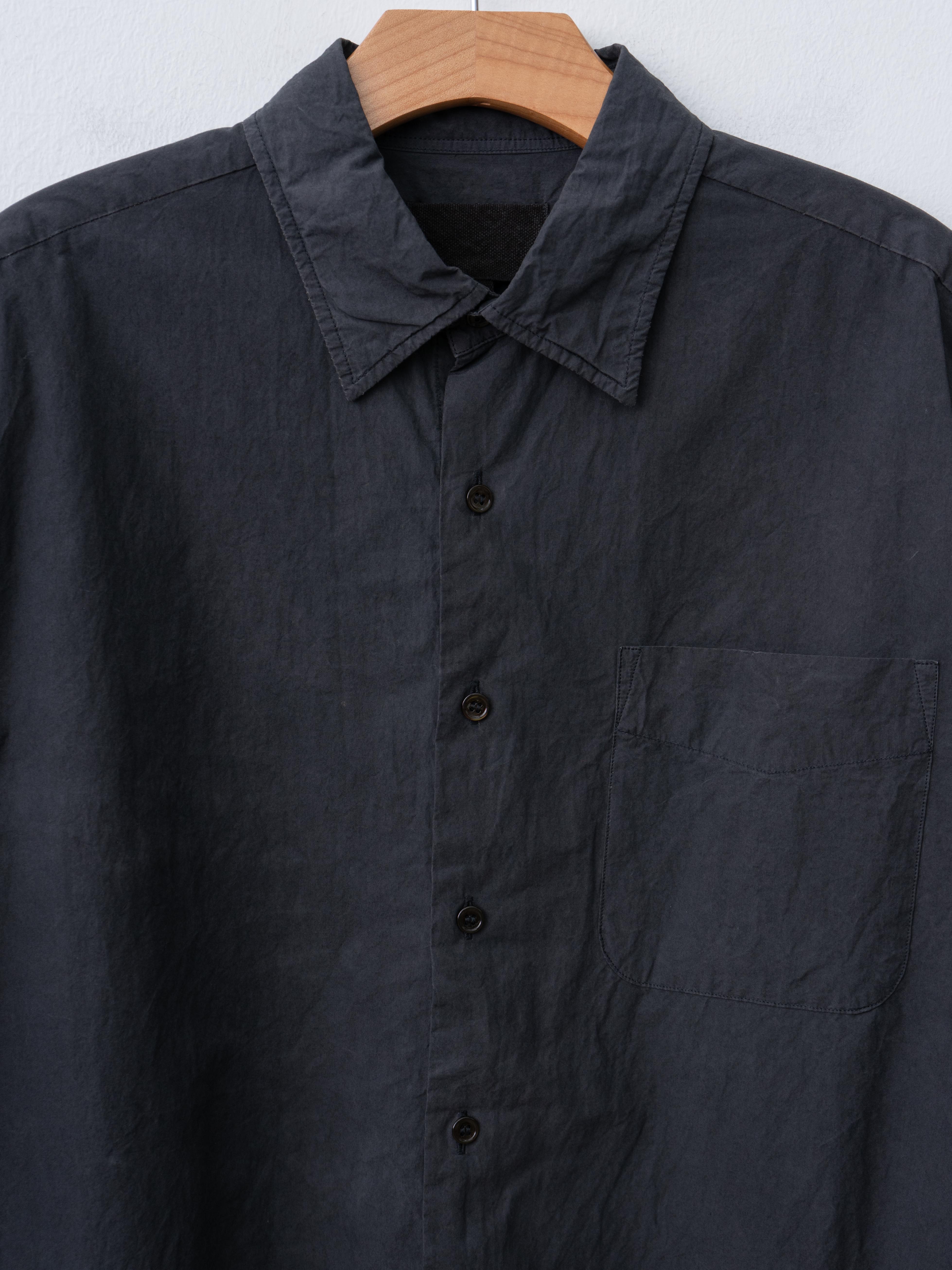 Namu Shop - Yoko Sakamoto Regular Collar Shirt - Sumi Ink