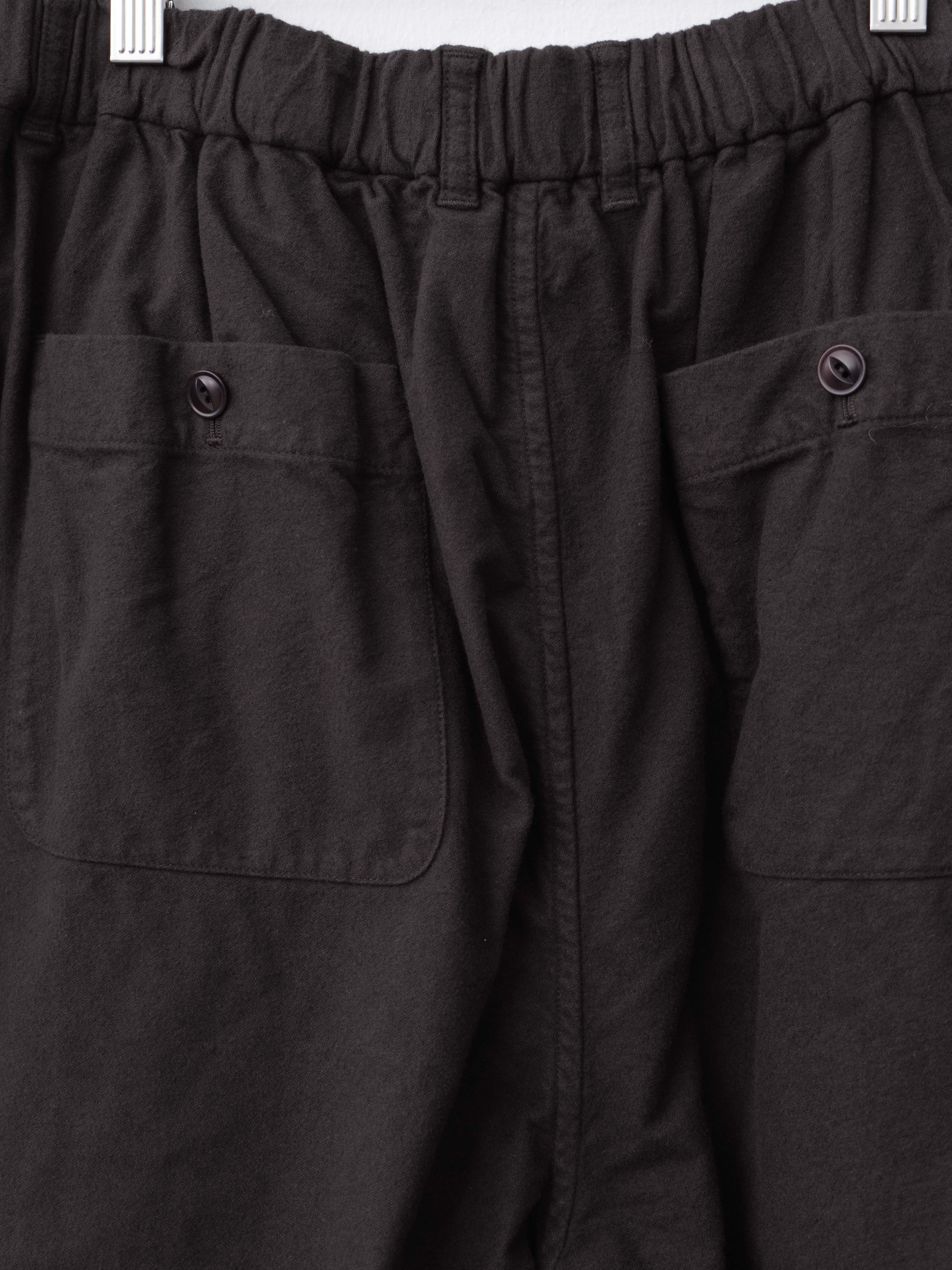 Namu Shop - Yoko Sakamoto Brushed Cotton Wide Pants - Brown