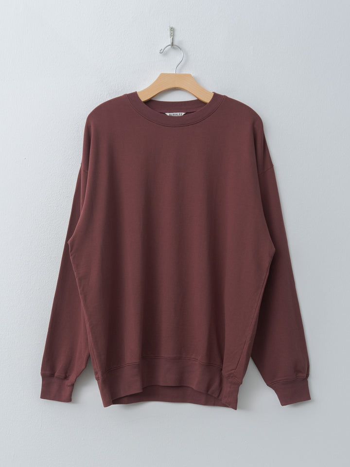 Super High Gauge Sweat P/O - Burgundy, Ivory White