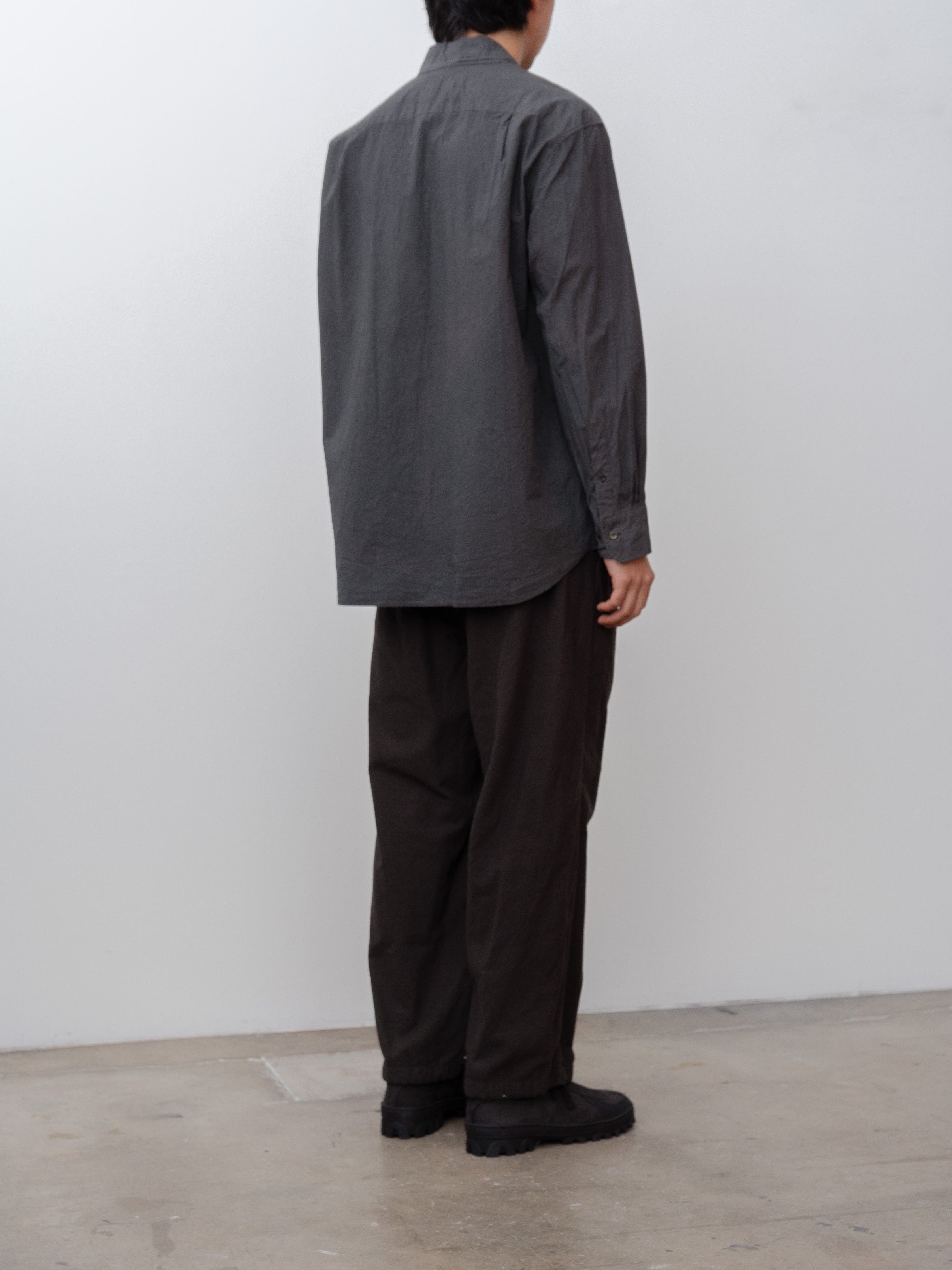 Namu Shop - Yoko Sakamoto Regular Collar Shirt - Sumi Ink