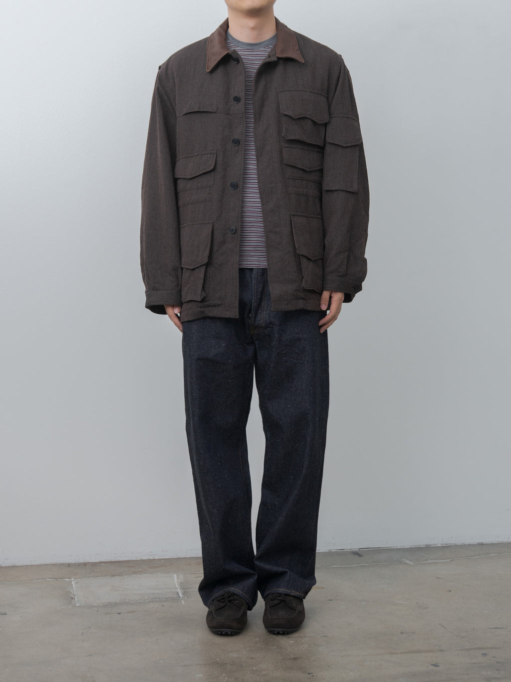 Namu Shop - Kaptain Sunshine Wool Herringbone Explorer Jacket