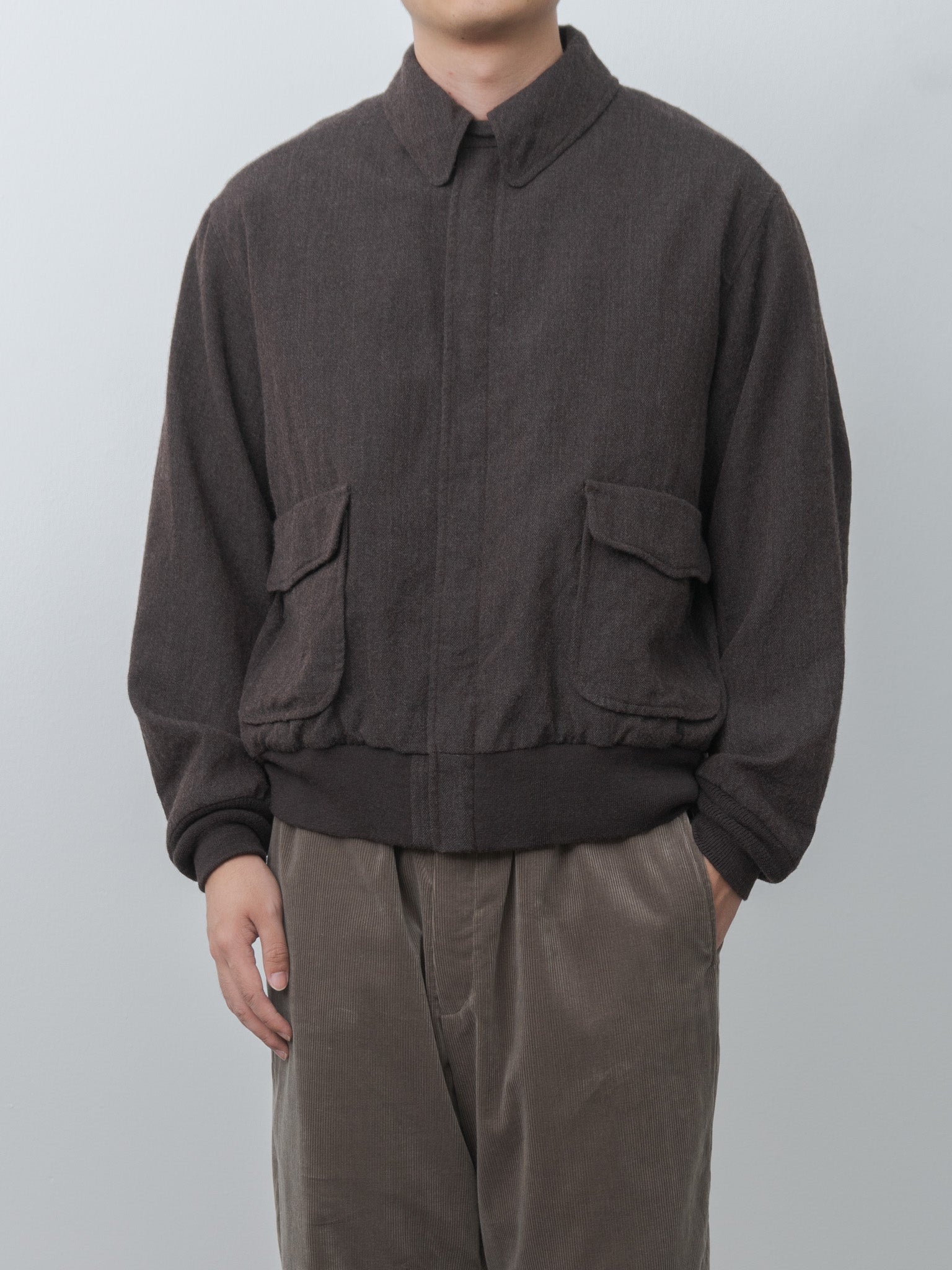 Namu Shop - Kaptain Sunshine Wool Herringbone Flight Jacket