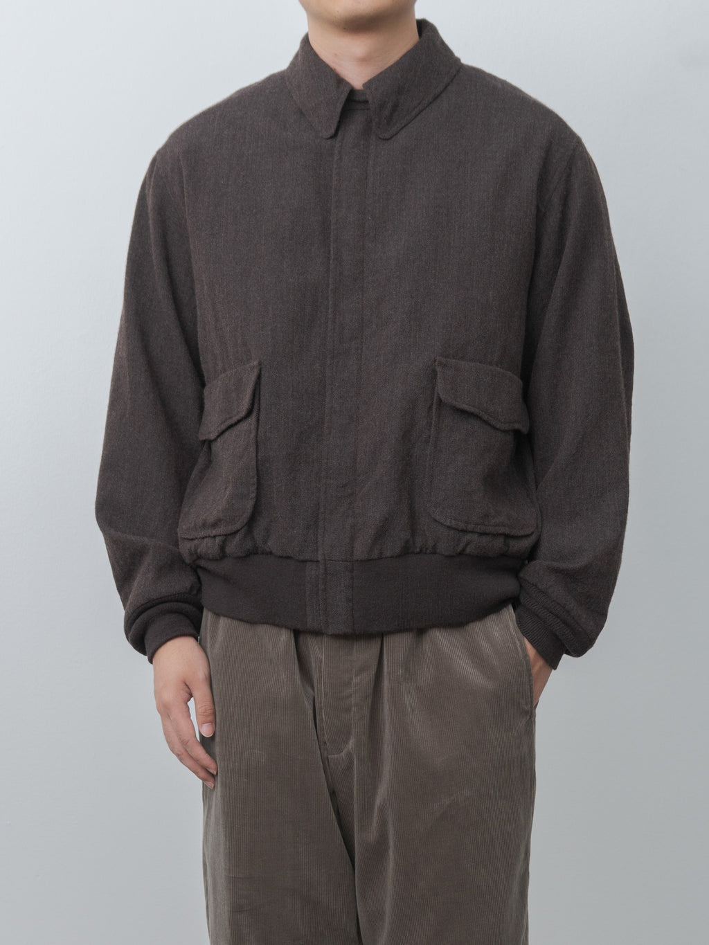 Namu Shop - Kaptain Sunshine Wool Herringbone Flight Jacket