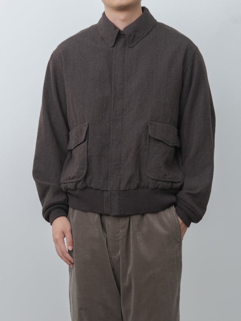 Namu Shop - Kaptain Sunshine Wool Herringbone Flight Jacket