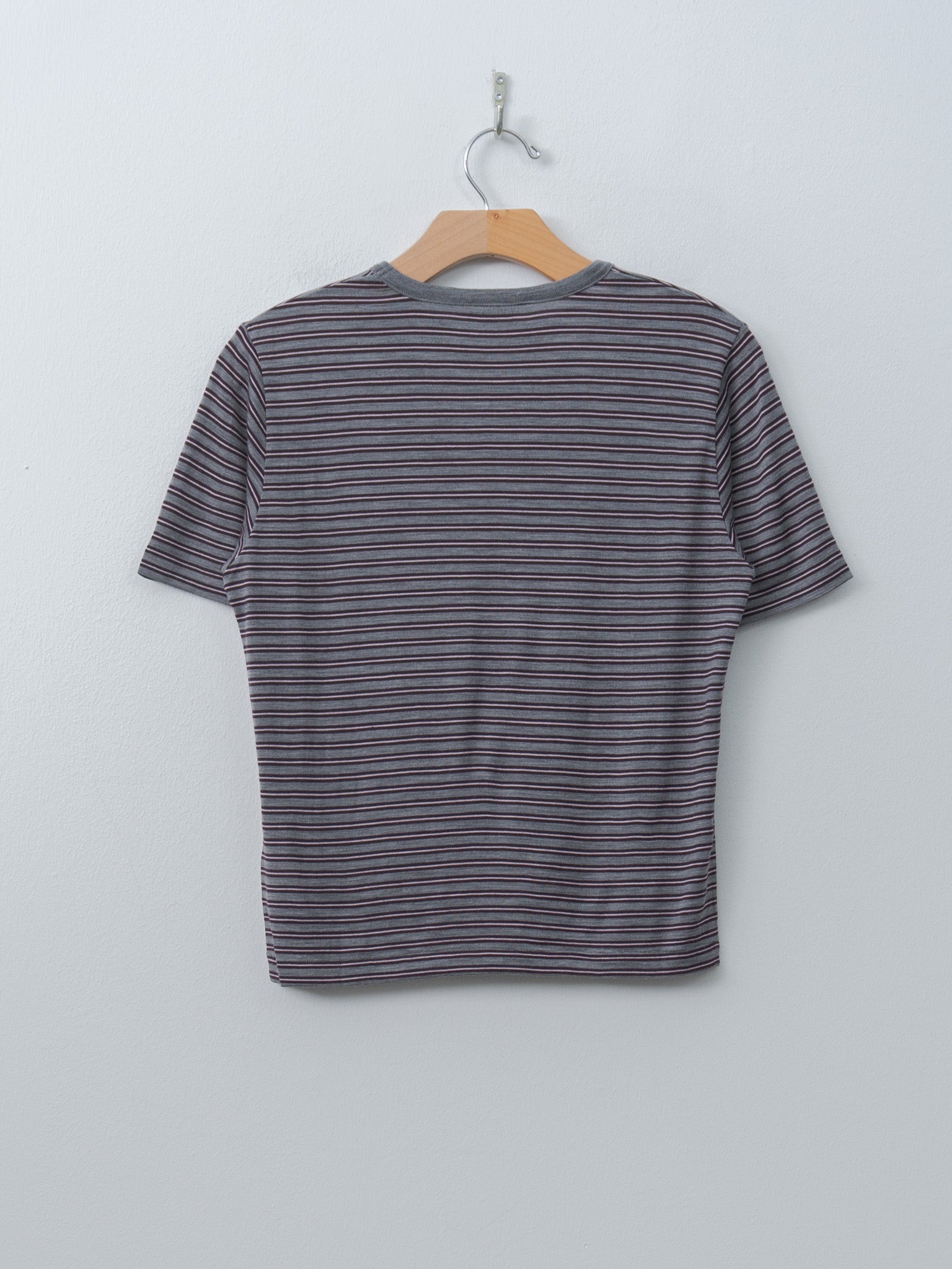 Namu Shop - Auralee Soft Smooth Wool Stripe Jersey Tee