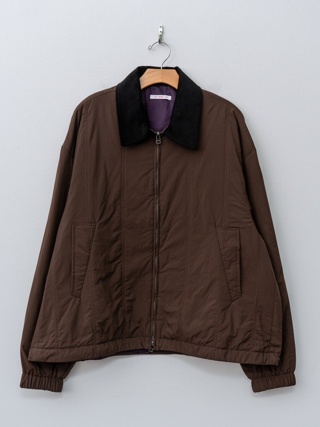 Namu Shop - S.K. Manor Hill Field Jacket - Brown Quilted Recycled Nylon