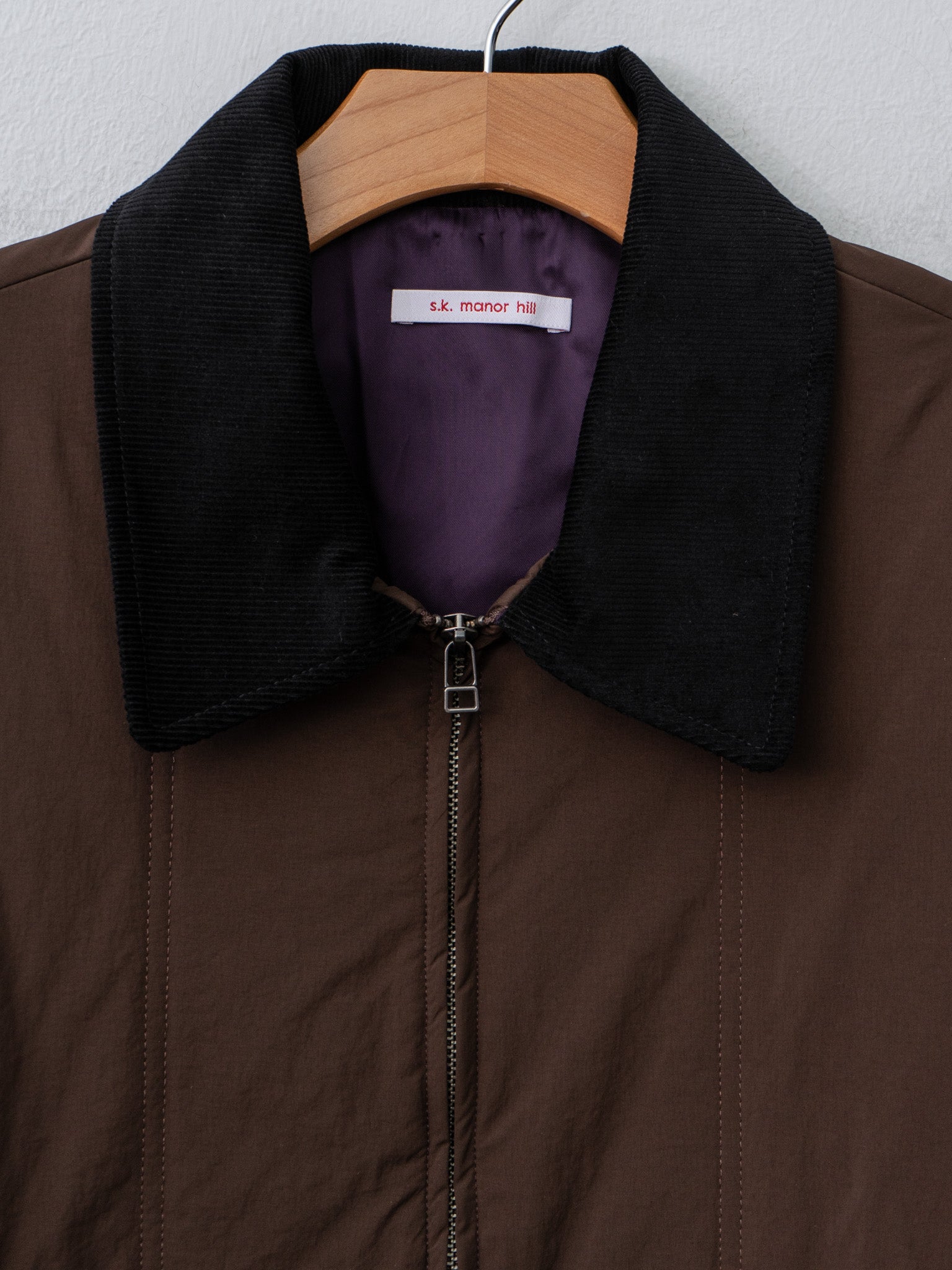 Namu Shop - S.K. Manor Hill Field Jacket - Brown Quilted Recycled Nylon