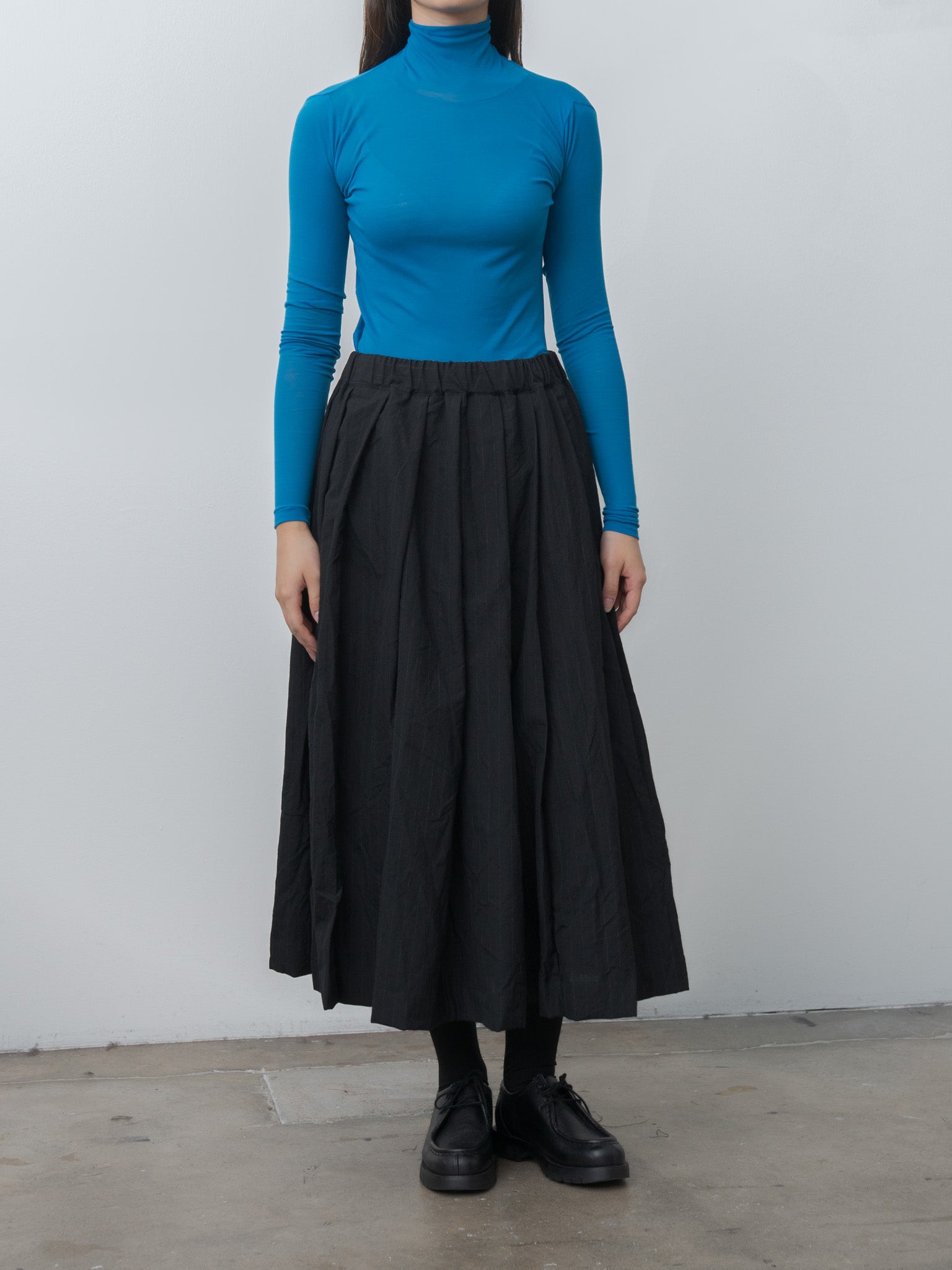 Namu Shop - Auralee Super High Gauge Sheer Rib Turtle Neck L/S Tee