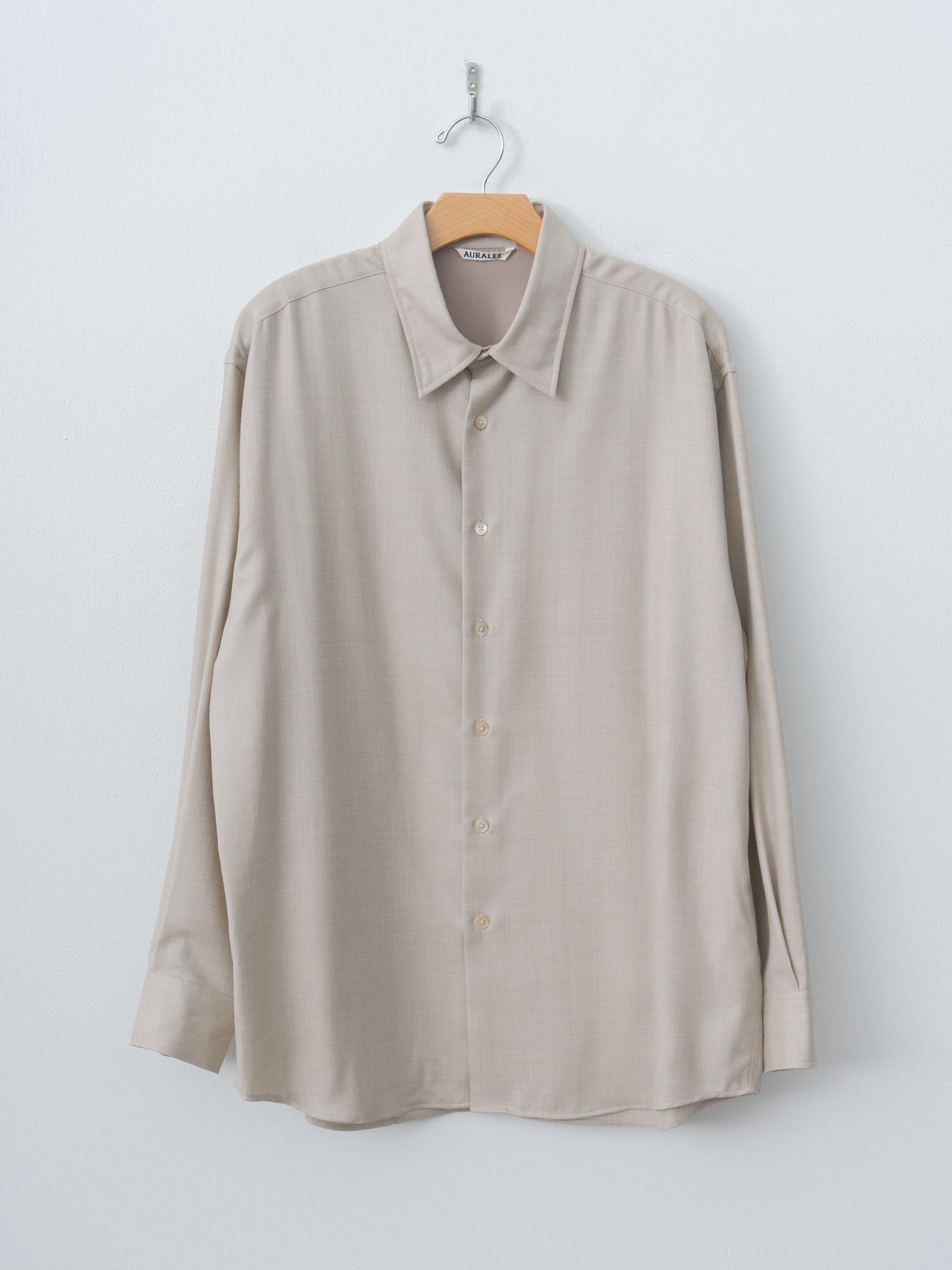 Super Light Wool Shirt - Top Brown, Top Beige