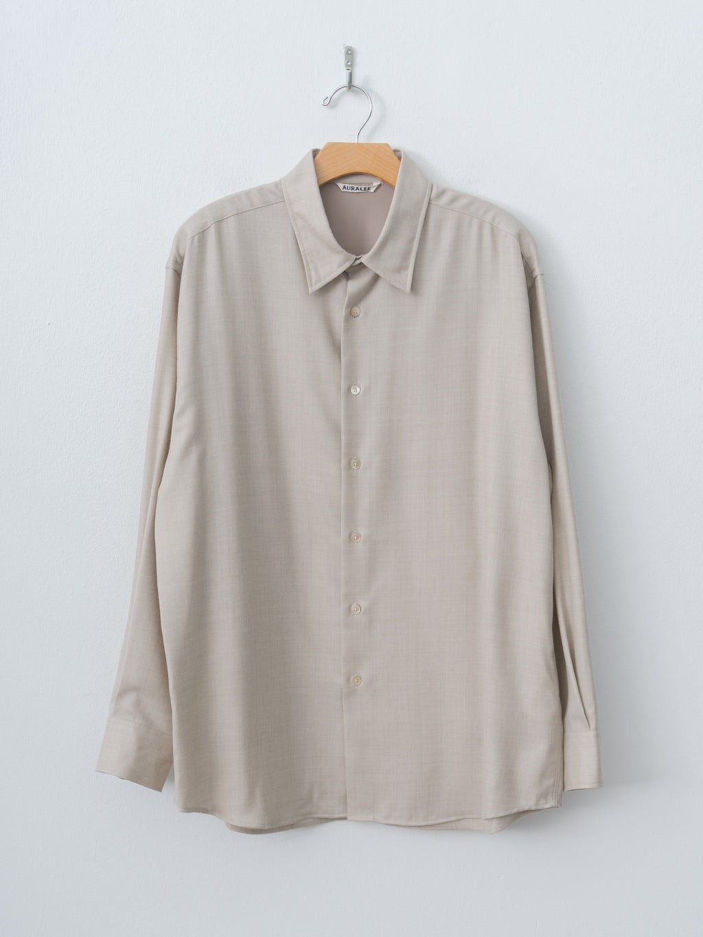 Super Light Wool Shirt - Top Brown, Top Beige