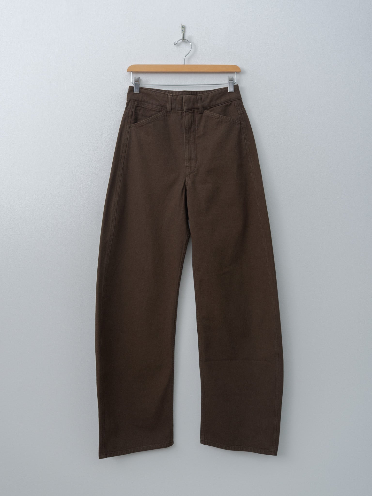 Namu Shop - Lemaire High Waisted Curved Pants - Ristretto