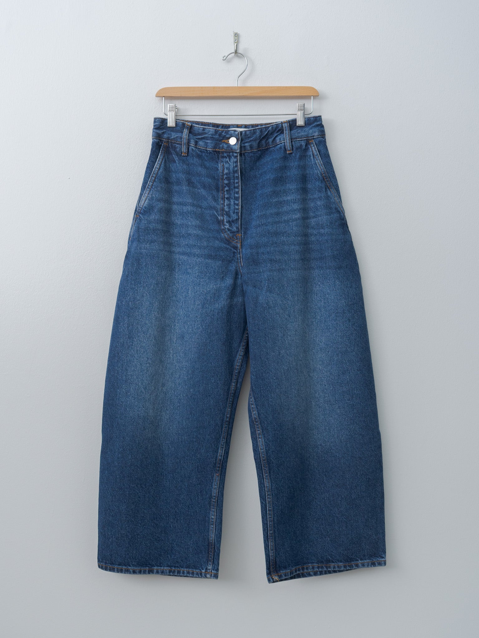Namu Shop - Studio Nicholson CHALCO Denim Pant - Worn Wash Indigo