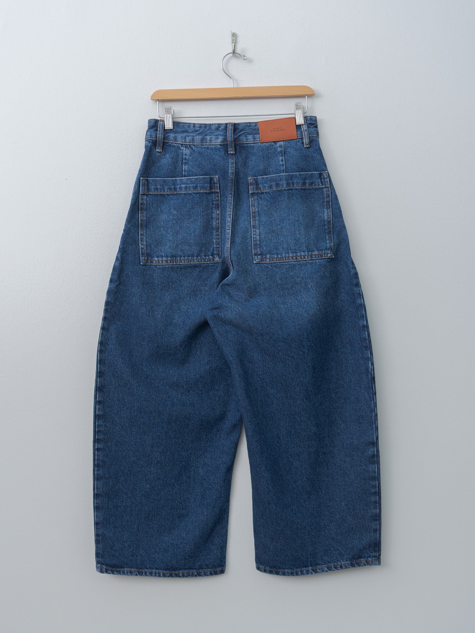 Namu Shop - Studio Nicholson CHALCO Denim Pant - Worn Wash Indigo