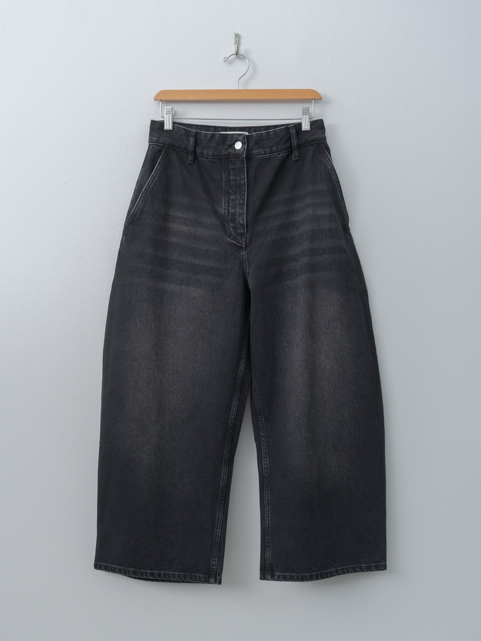Namu Shop - Studio Nicholson CHALCO Denim Pant - Washed Black
