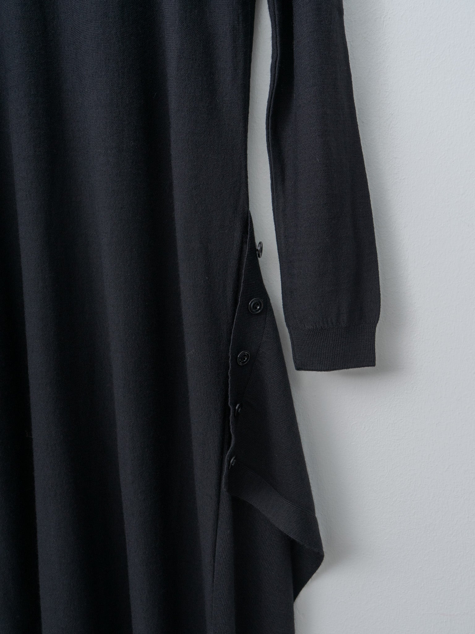 Namu Shop - Lemaire Buttoned Dress - Black