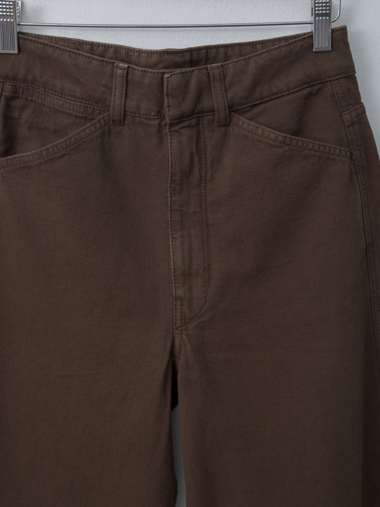 Namu Shop - Lemaire High Waisted Curved Pants - Ristretto