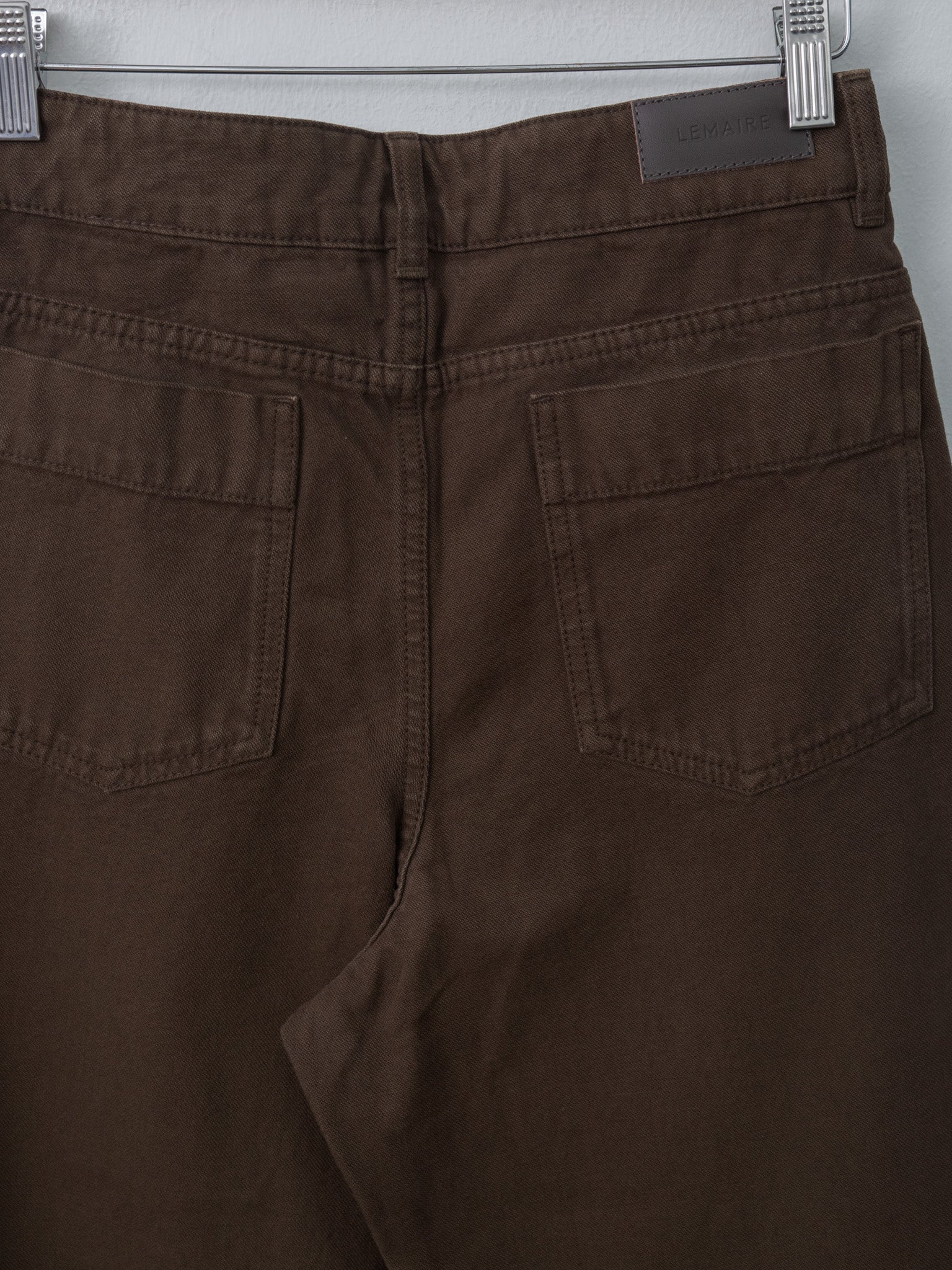 Namu Shop - Lemaire High Waisted Curved Pants - Ristretto